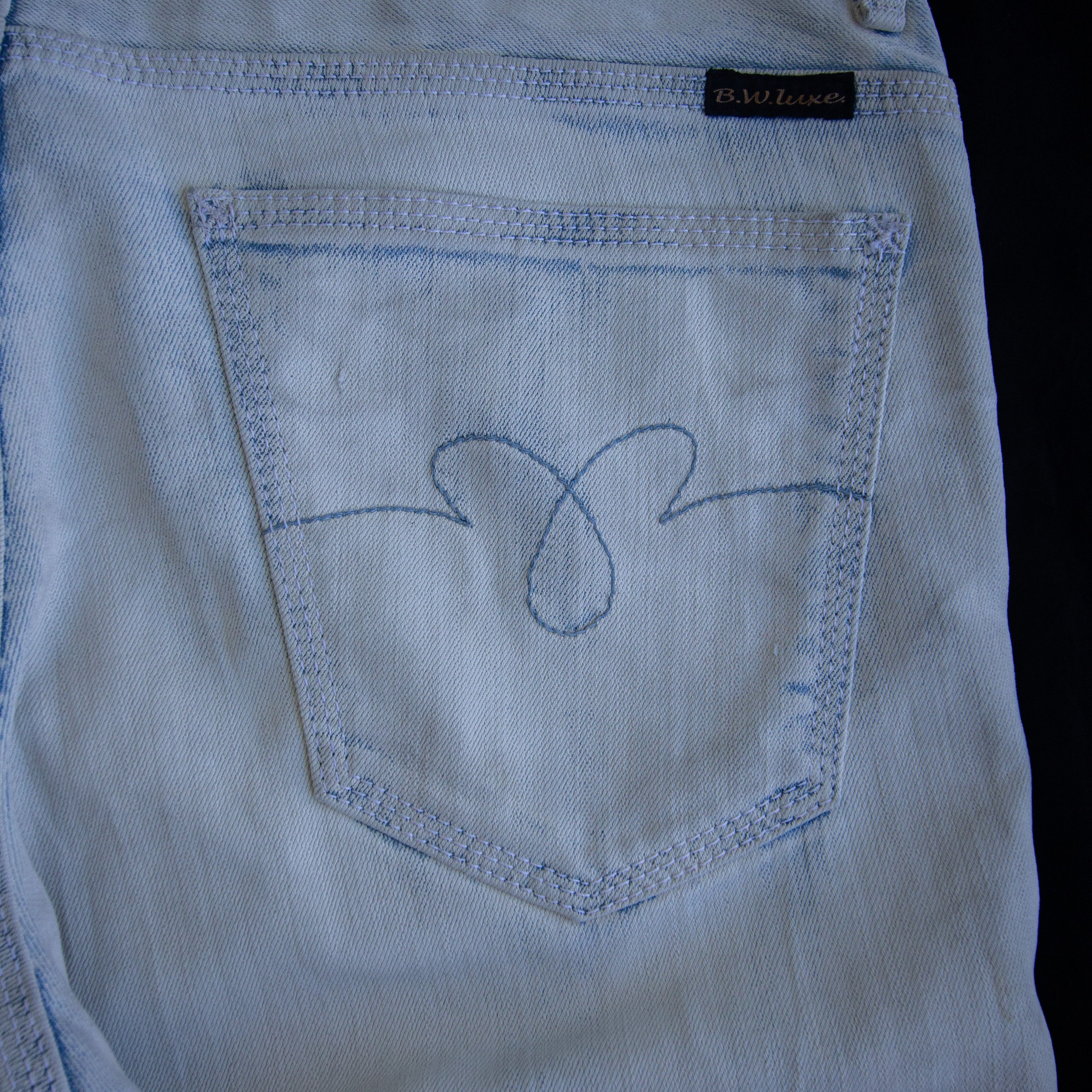 Japanese Brand Blue Way Faded Flare Jeans BW Luxe Size US 32 / EU 48 - 8 Thumbnail