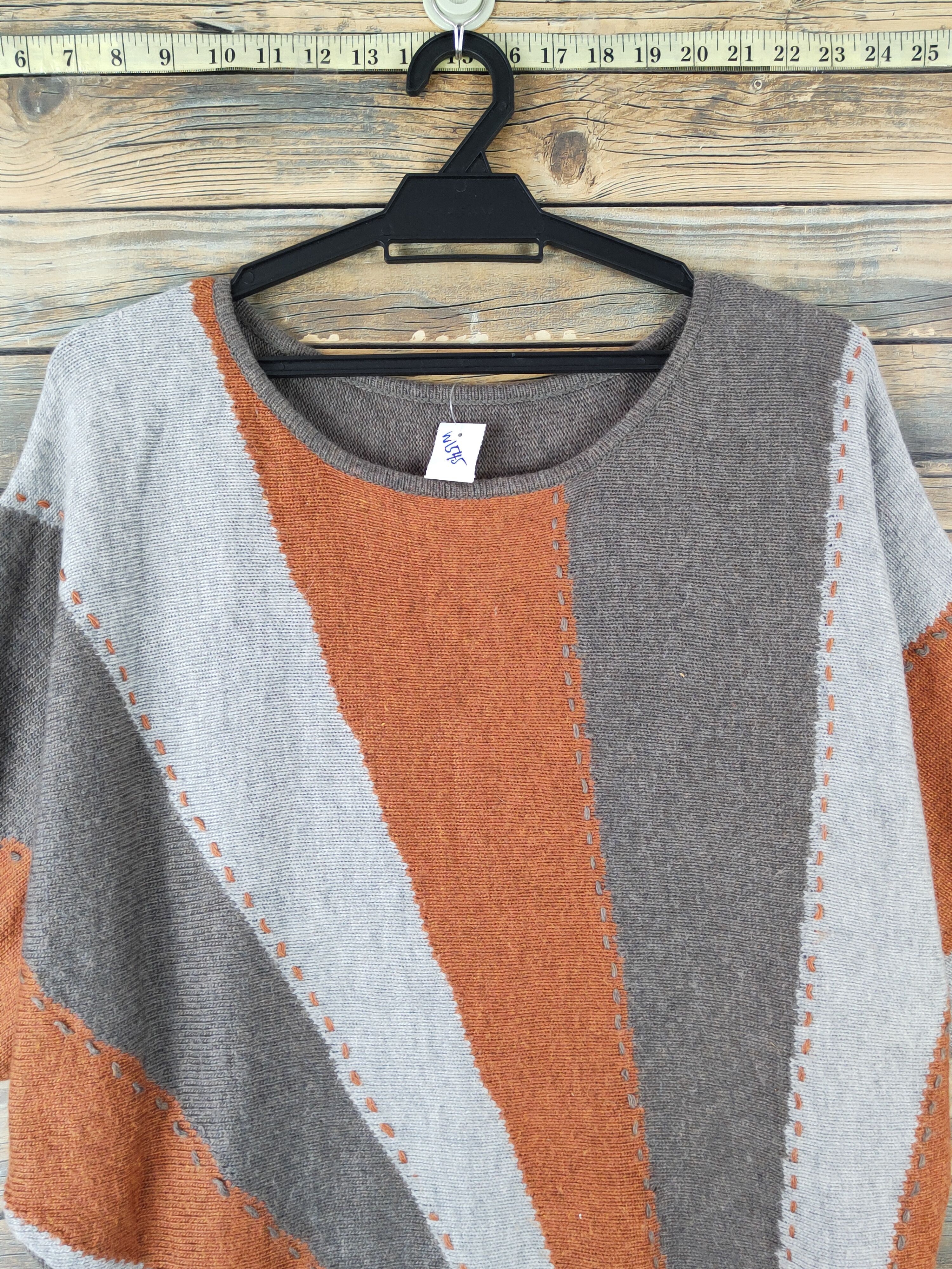 Homespun Knitwear × Japanese Brand × Vintage Lascolinas Brown Knitwear Blouses #W1545 Size M / US 6-8 / IT 42-44 - 2 Thumbnail