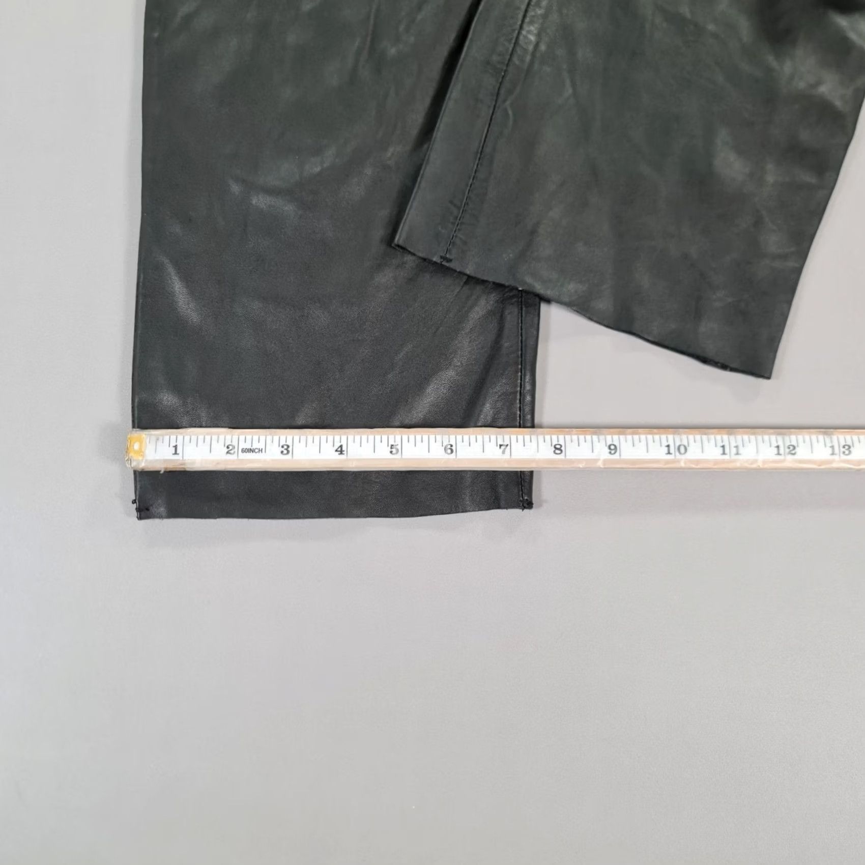 Vintage Mint Velvet Womens Leather Trousers Black 12 UK Straight Leg Pants Mens? (Note: final answer should be the optimized title only) Size 34" / US 12 / IT 48 - 5 Thumbnail