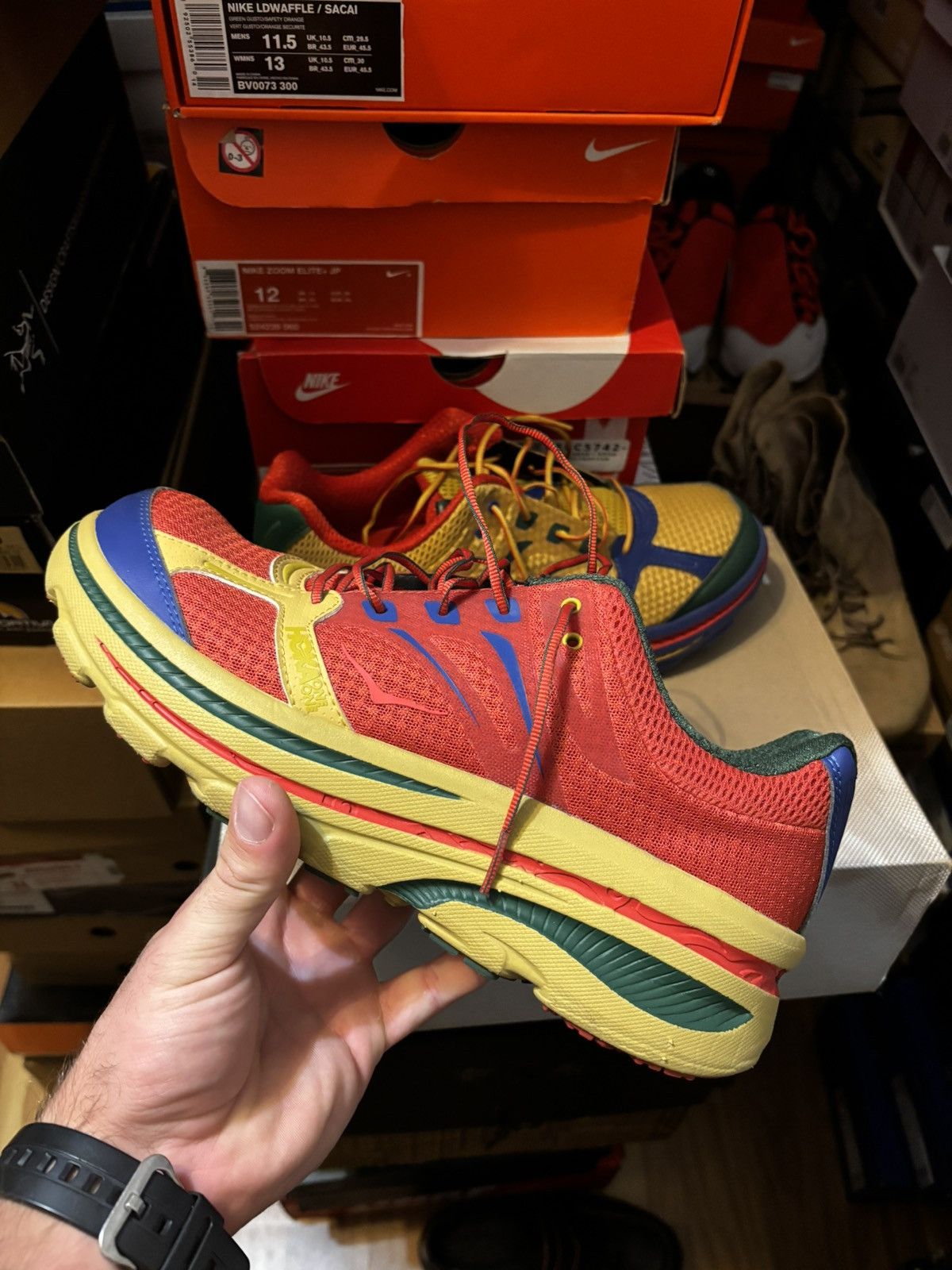 Engineered Garments × Hoka Hoka One One x Engineered Garments Bondi B Multicolor Size US 11 / EU 44 - 3 Thumbnail