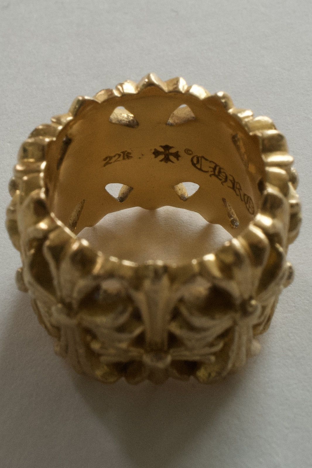Chrome Hearts 22k Gold Cemetery Ring Size 6 Size ONE SIZE - 3 Thumbnail