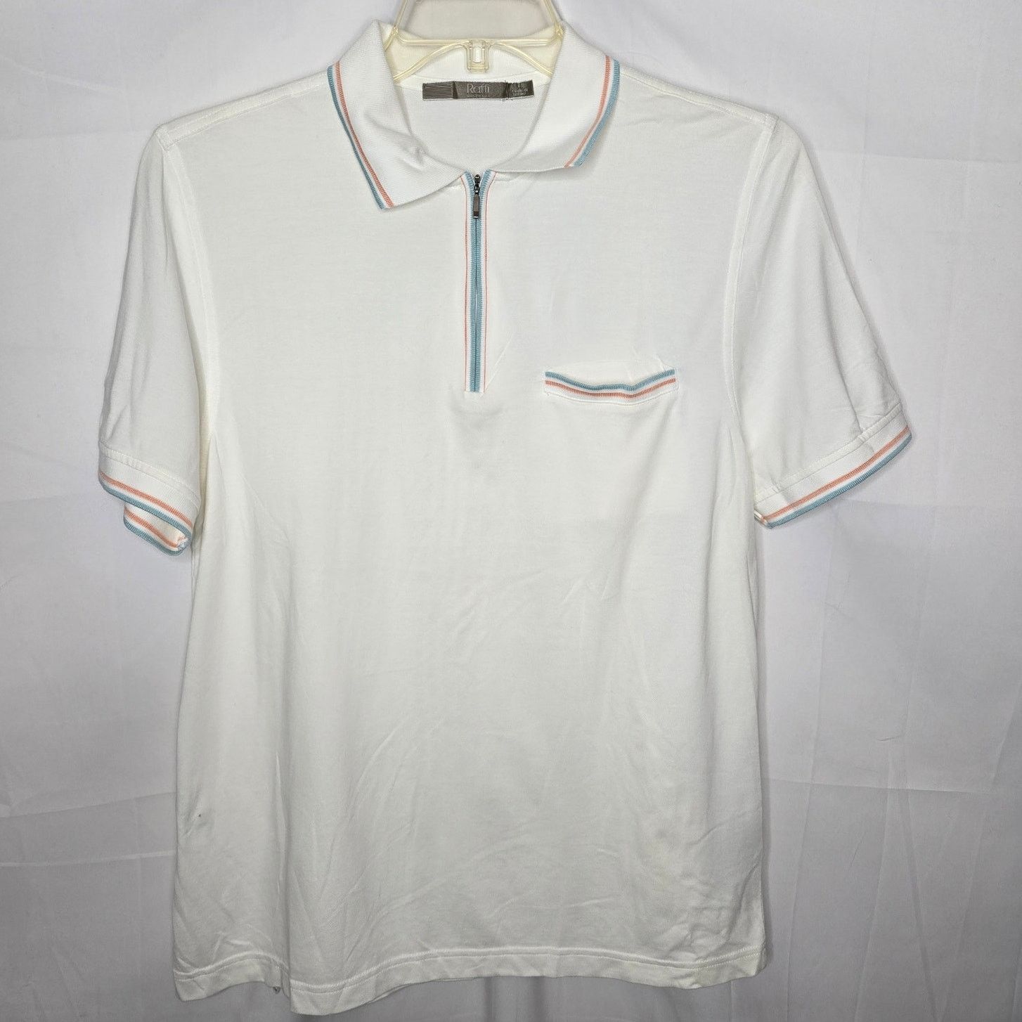 Raffi Raffi Linea Uomo 1/4 Zip Short Sleeve Polo Shirt Size Large Size US L / EU 52-54 / 3 - 1 Thumbnail