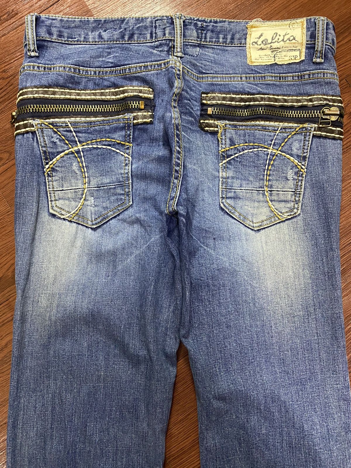 Japanese Brand Japanese Brands Lolita Y2K Distressed Skinny Jeans Size US 32 / EU 48 - 4 Thumbnail