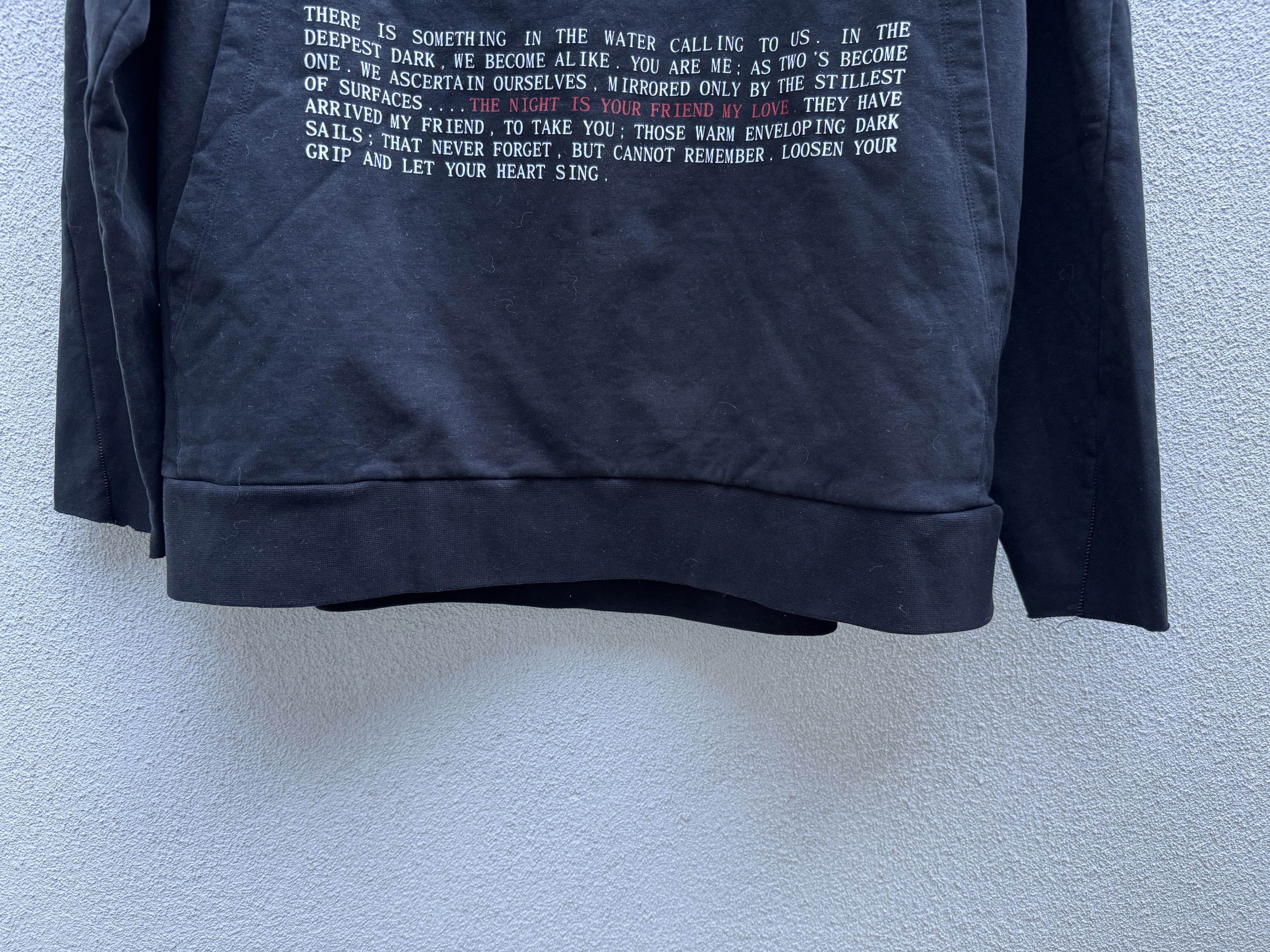 Thom Krom Thom Krom Black Cotton Bone Hoddie Sweater with Print Size US XL / EU 56 / 4 - 6 Thumbnail