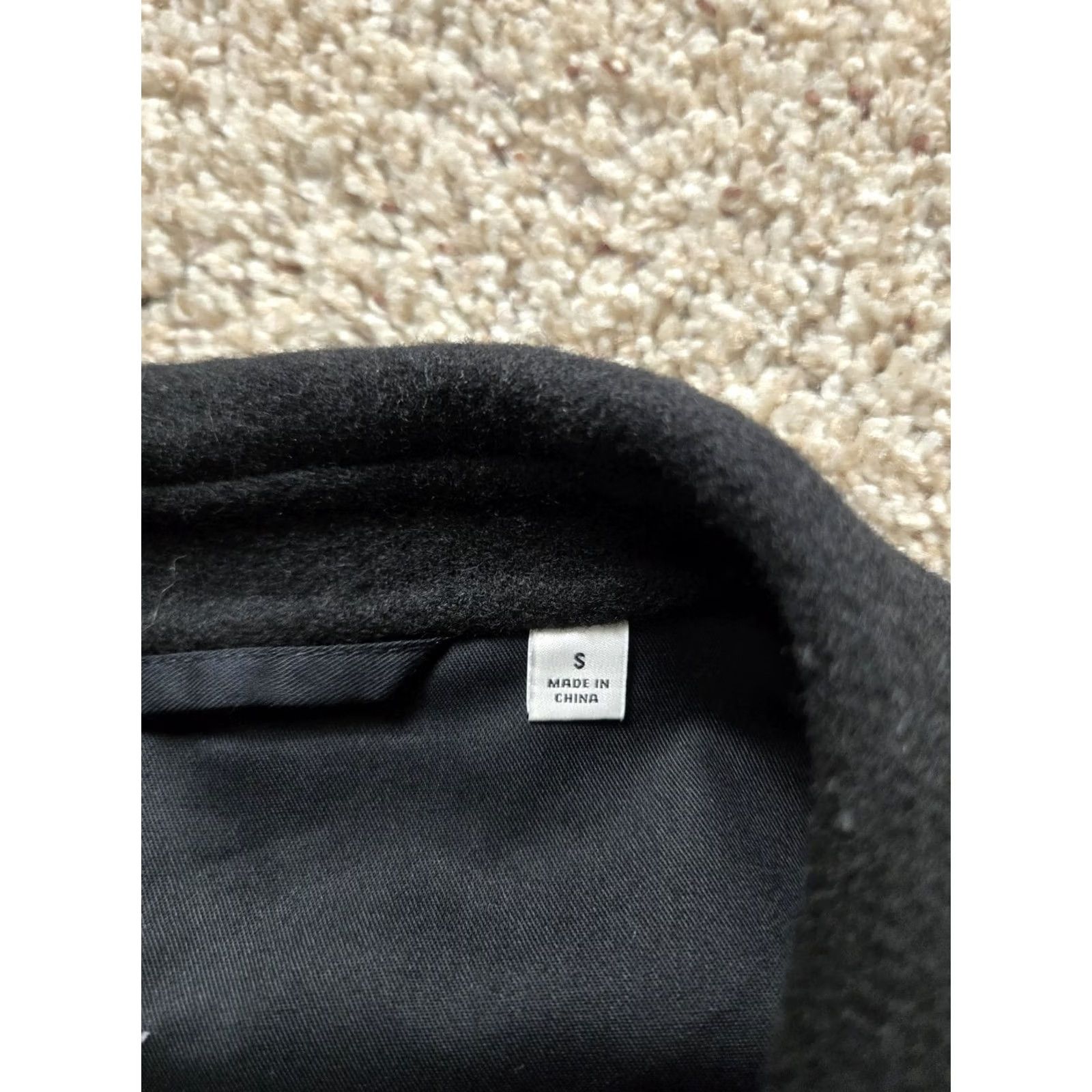 Uniqlo Uniqlo U Double Faced Overcoat Mens S Black Wool Blend Pockets 3 Button Long Coat Pattern Solid Size US S / EU 44-46 / 1 - 4 Thumbnail