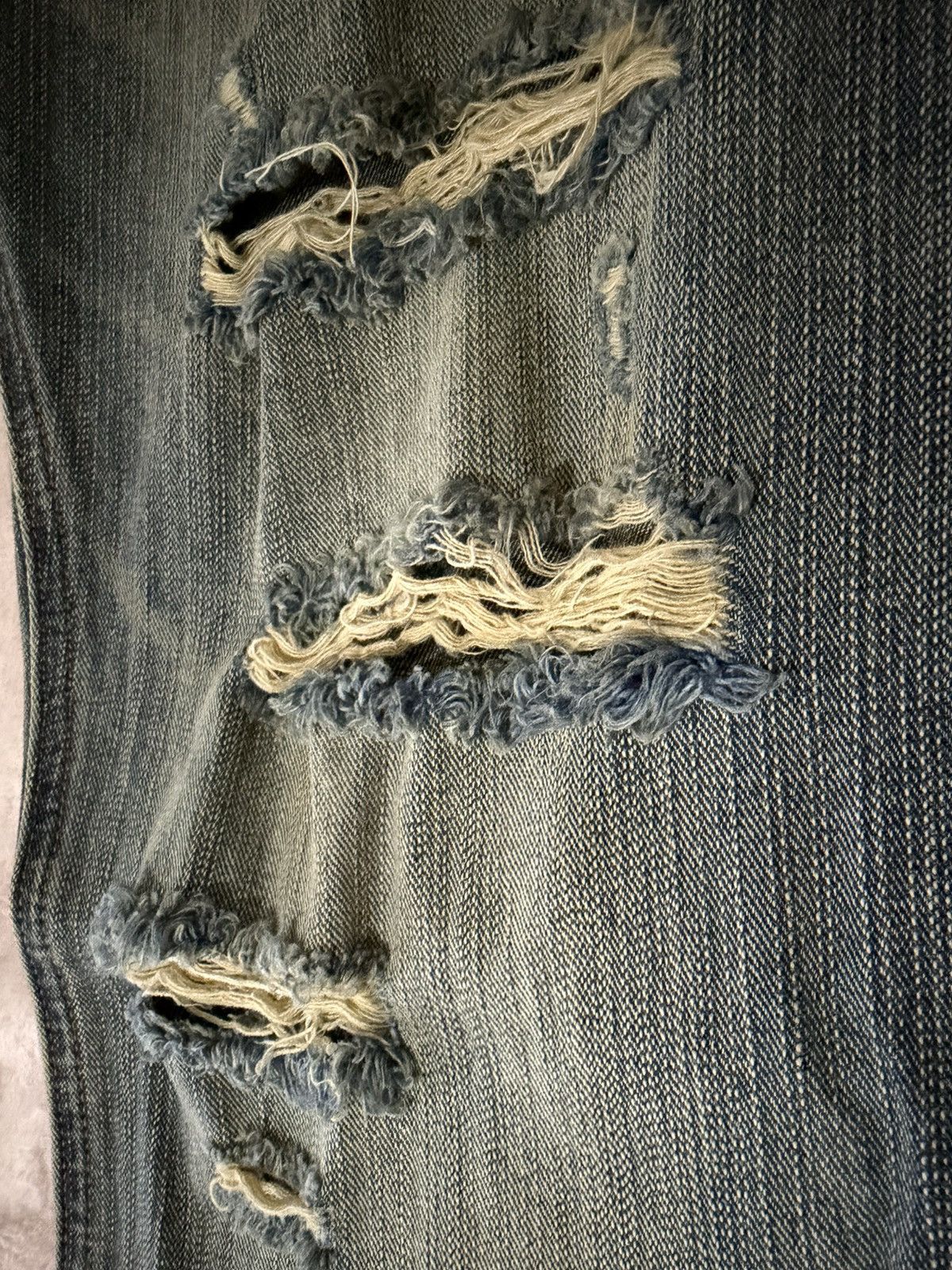 Other MEDM Distressed Flare Denim - Washed Blue Size US 32 / EU 48 - 4 Thumbnail