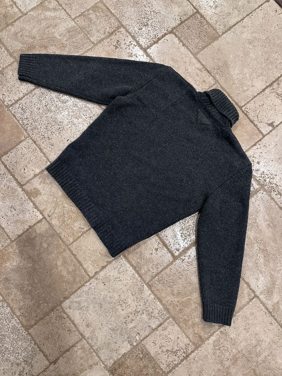 Prada Prada x Raf Simmons Chunky Grey Turtle Neck Knit Sweater Size US M / EU 48-50 / 2 - 9 Thumbnail