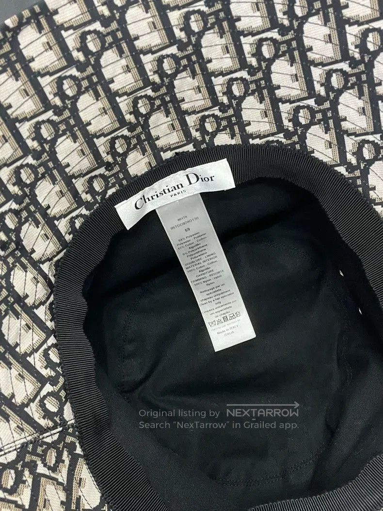 Dior Dior Size59 Black mesh fisherman's hat Size ONE SIZE - 4 Thumbnail