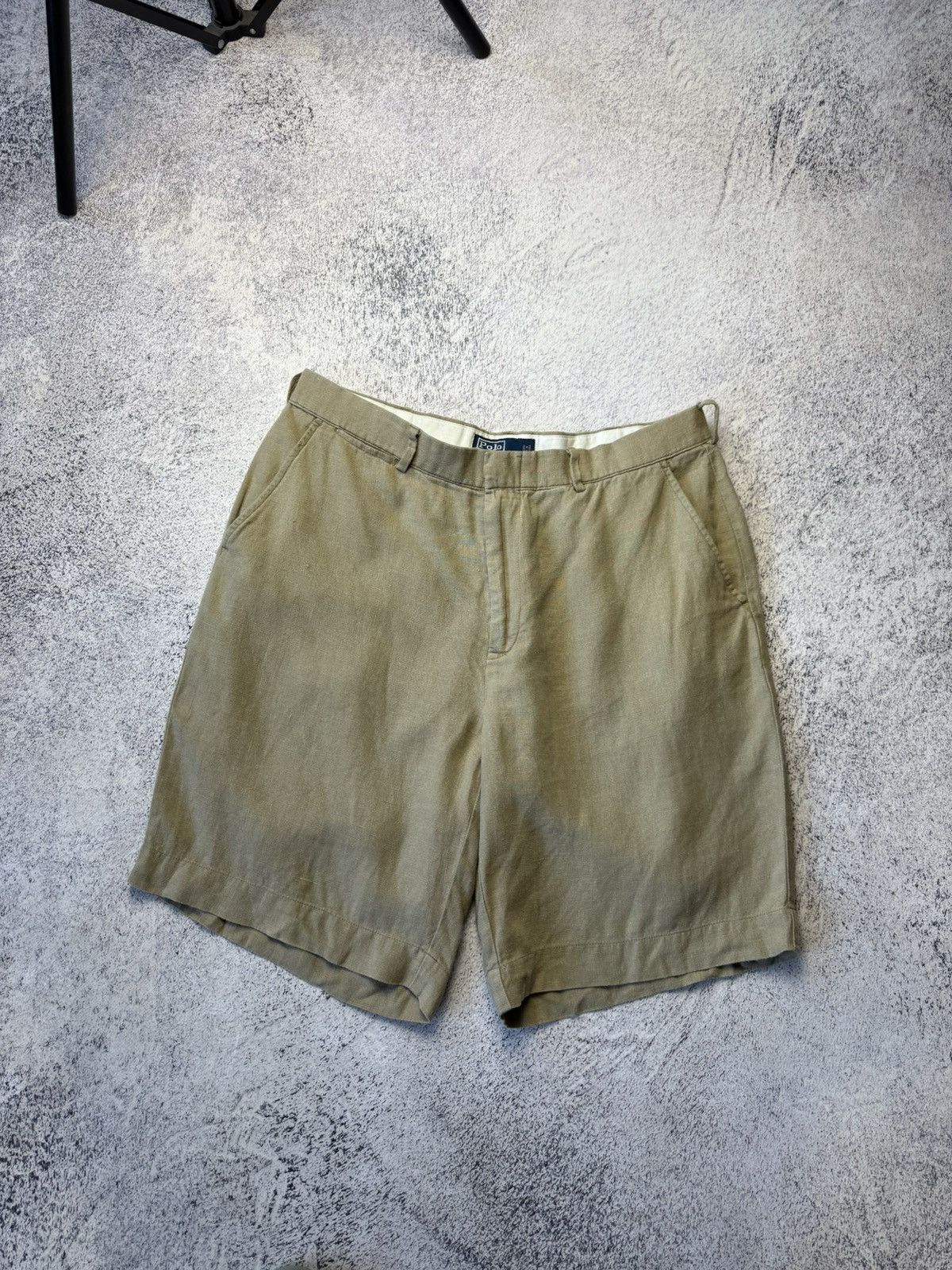 Polo Ralph Lauren Vintage Polo Ralph Lauren Linen Shorts Old Money Size 34 Size US 34 / EU 50 - 4 Thumbnail