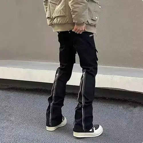 Jean Rumiko x Gotoh Zipper Opium Stack Pants, Flared Zipper Pants Size US 34 / EU 50 - 7 Thumbnail
