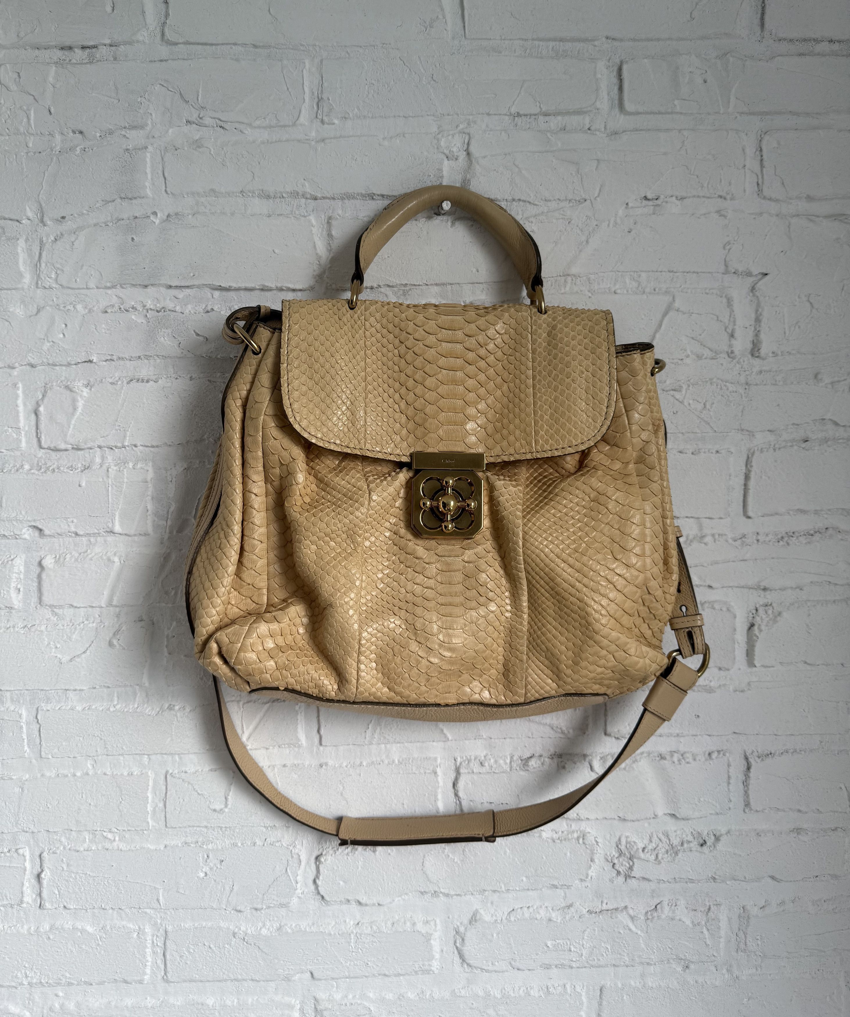 Chloe Chloe elsie python leather shoulder bag Size ONE SIZE - 1 Thumbnail