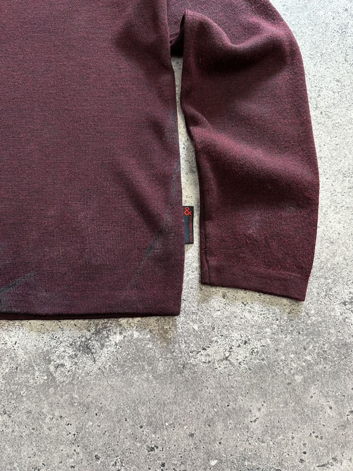 Dolce & Gabbana × Vintage Vintage Dolce & Gabbana 1/4 Zip Sweater Wool D&G Archival Size US S / EU 44-46 / 1 - 4 Thumbnail