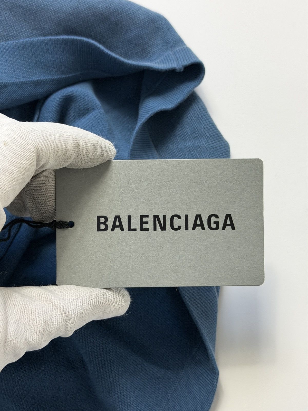 Balenciaga Balenciaga Knitted Cotton SunBleached Oversized Tee Size US S / EU 44-46 / 1 - 11 Thumbnail