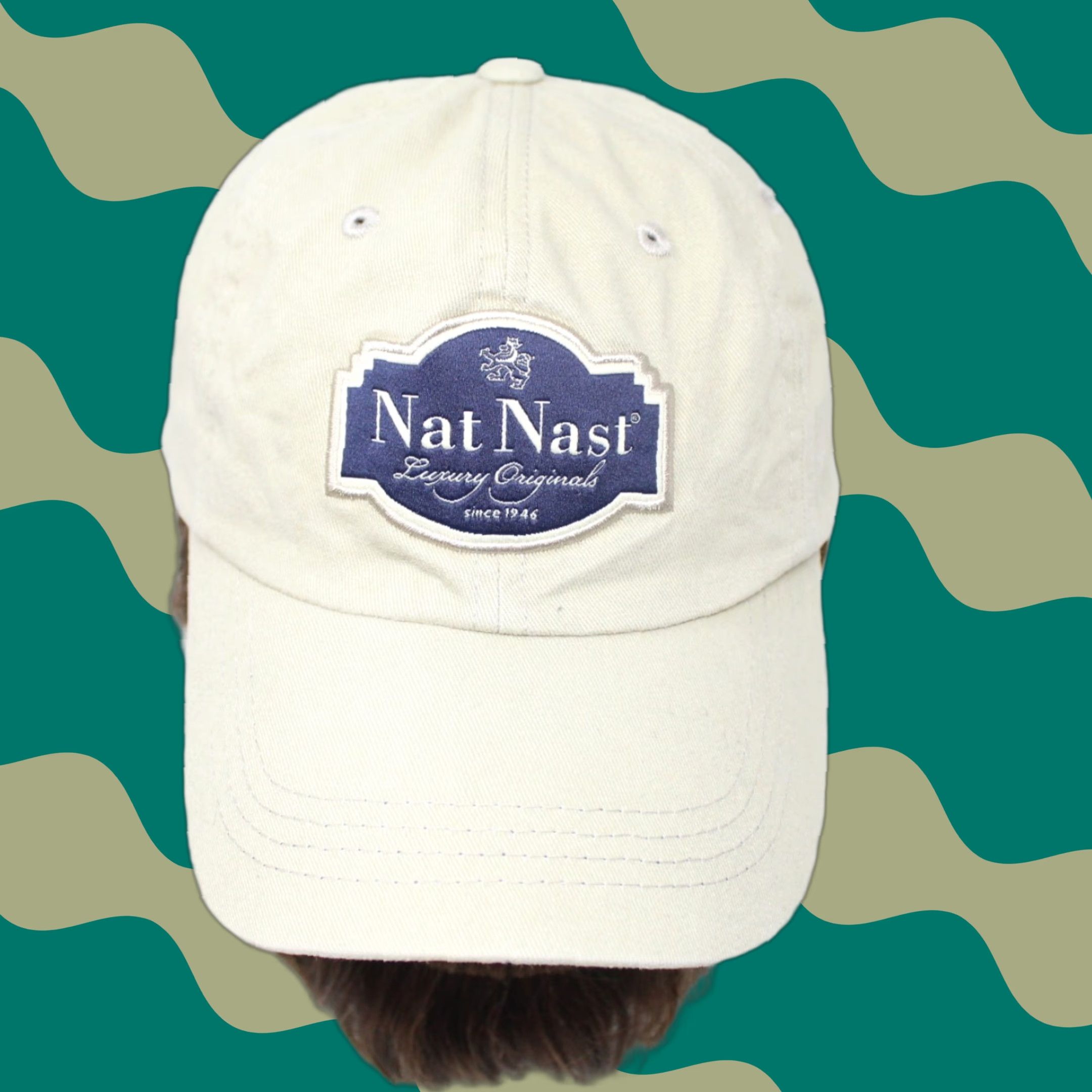 Nat Nast Nat Nast Hat Beige Adjustable 100% Cotton Shell Baseball Cap Men One Size Tan Cotton Baseball Cap Size ONE SIZE - 1 Thumbnail