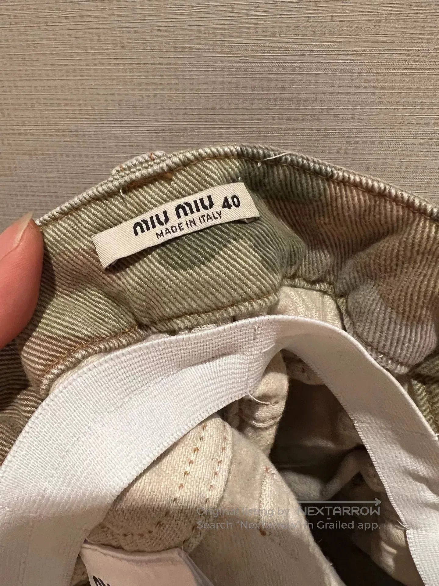 Miu Miu Miumiu Camouflage Denim Skirt. Size S / US 4 / IT 40 - 5 Thumbnail