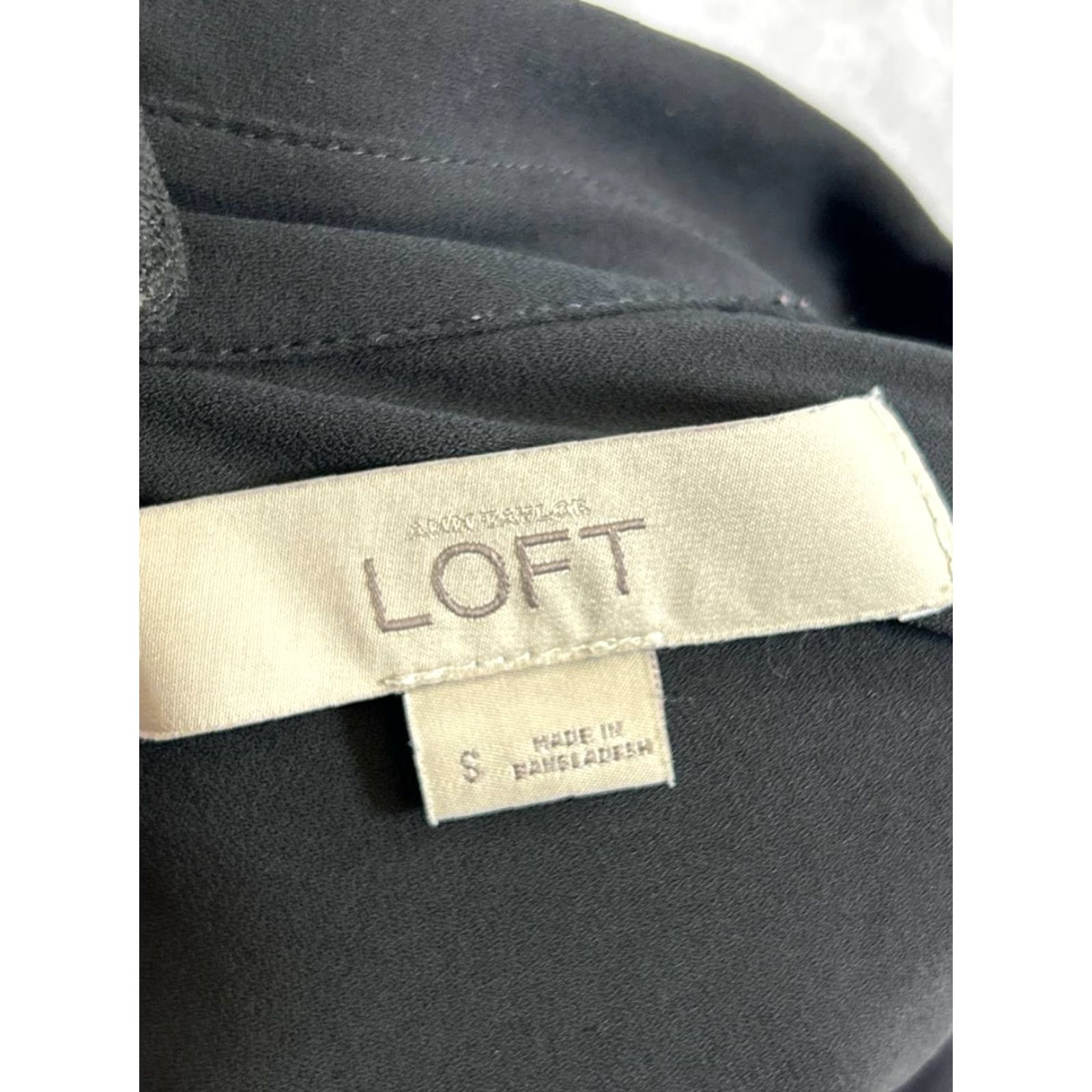 Loft Loft Shirt Womens Small Black Button Up Size S / US 4 / IT 40 - 3 Thumbnail