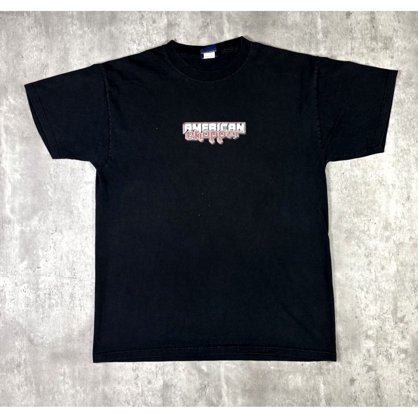 Vintage VINTAGE American Chopper Shirt Mens Large Black Y2K FireBike Graphic Adult Tee Size US L / EU 52-54 / 3 - 2 Thumbnail