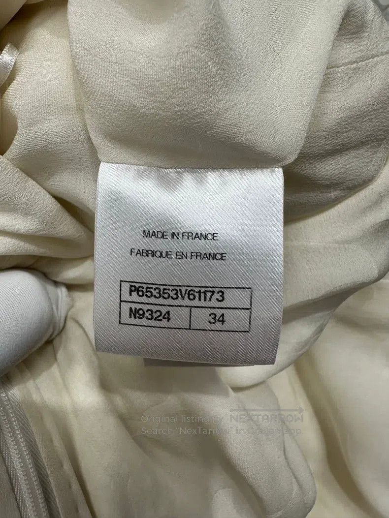 Chanel Chanel Heavy industry pearl rhinestone bow dress Size XXS / US 00 / IT 34 - 4 Thumbnail