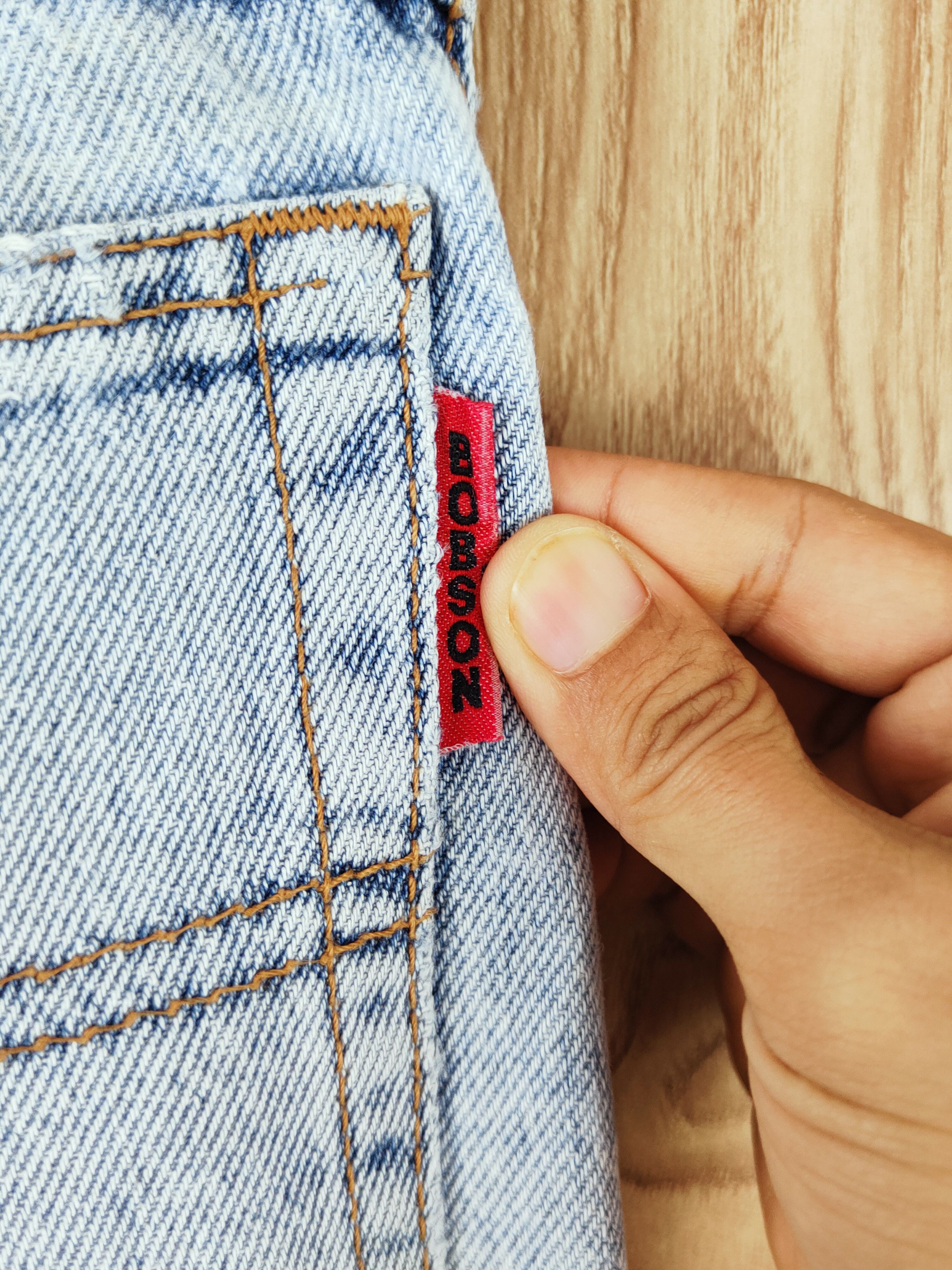 Japanese Brand Bobson Blue Distressed Ripped Jeans #W700 Size US 30 / EU 46 - 10 Thumbnail