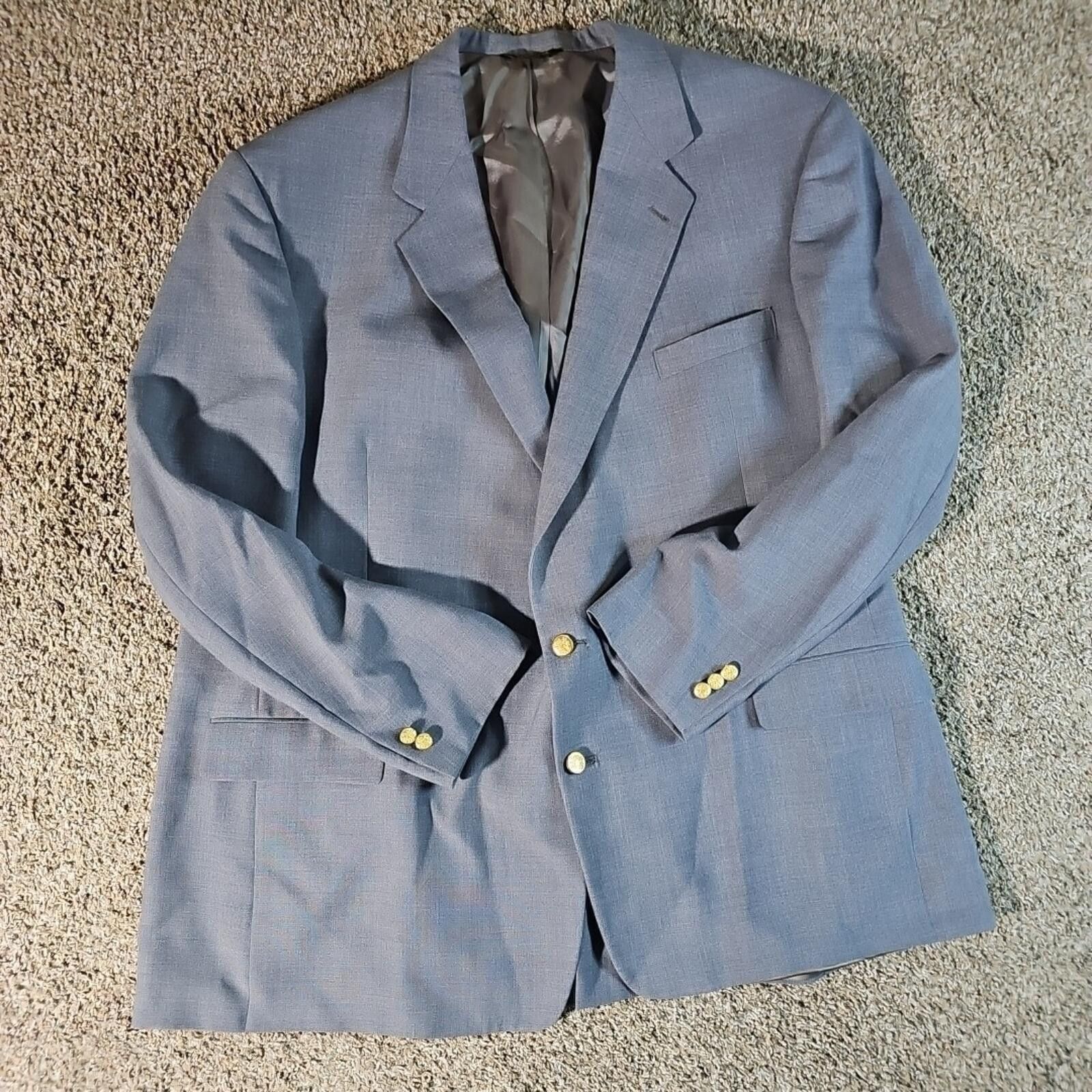 Other Palm Beach For Berman's Big & Tall 60 Blazer SEE Measurement Size 40R - 1 Thumbnail