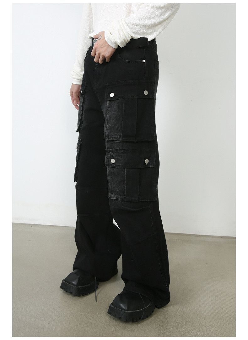 Vintage American retro high street loose straight men's work jeans Size US 32 / EU 48 - 4 Thumbnail