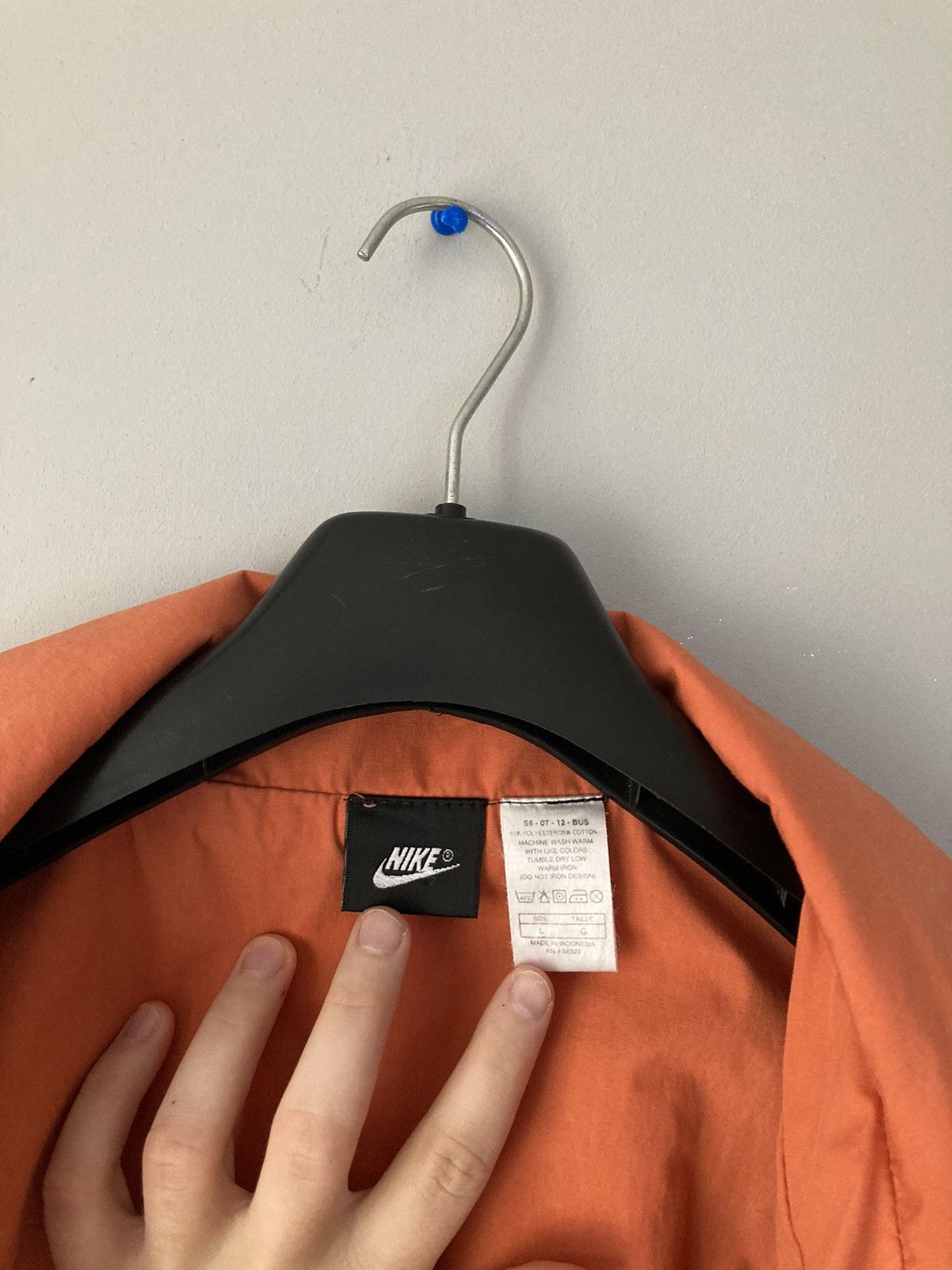Nike × Vintage Vintage retro rare 90s nike light rain jacket L spellout y2k Size US L / EU 52-54 / 3 - 9 Thumbnail