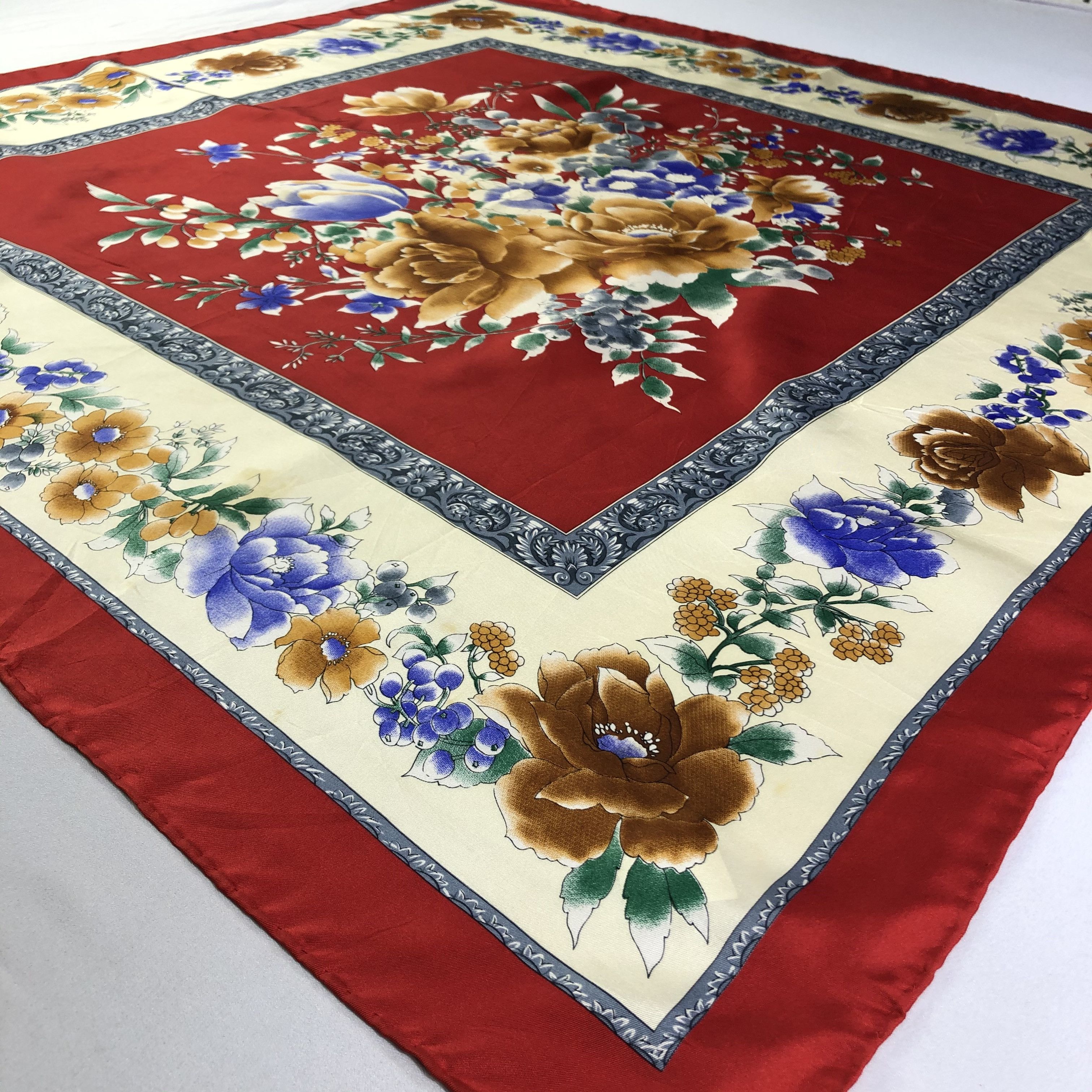 Vintage Vintage Kuk Jae Silk Scarf Size ONE SIZE - 5 Thumbnail