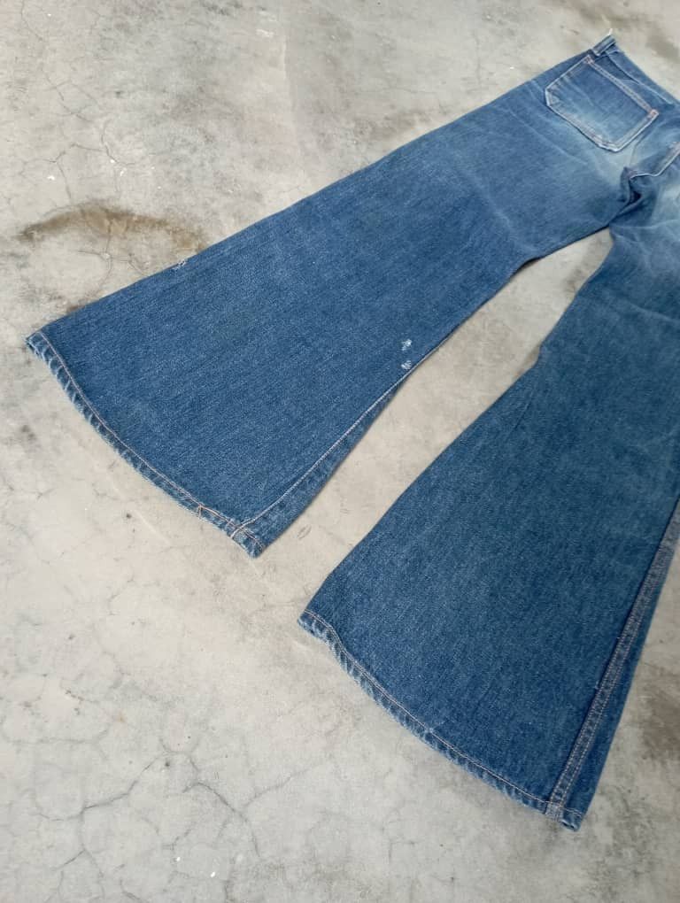 Tornado Mart Super Flare Jeans Vintage 70's Talon Zipper Cactus Jeans Size US 28 / EU 44 - 5 Thumbnail