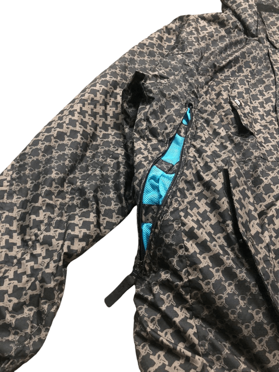 Japanese Brand Sims Snowboard Full Print Skulls Crossbones Ski Jacket Size US M / EU 48-50 / 2 - 14 Thumbnail