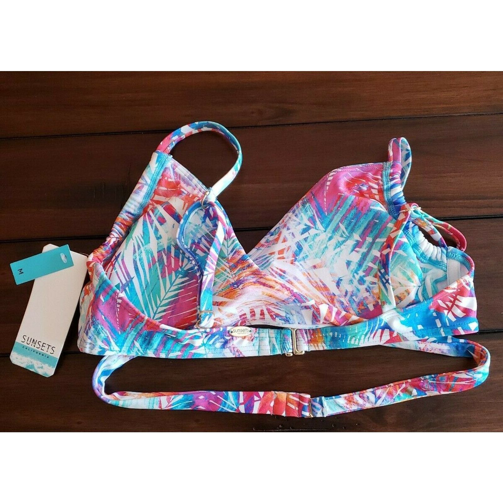 SUNSEA Sunsets Island Heat Wrap Bikini Top Top Women's Swimwear M Size M / US 6-8 / IT 42-44 - 3 Thumbnail