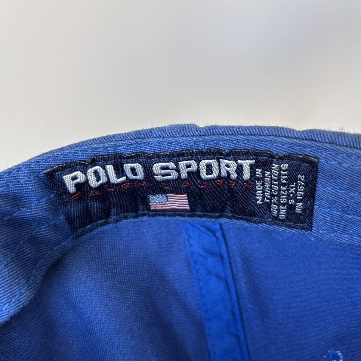 Polo Ralph Lauren Vintage Polo Sport Plaid Uni Spellout Banner Hat Stadium Size ONE SIZE - 5 Thumbnail