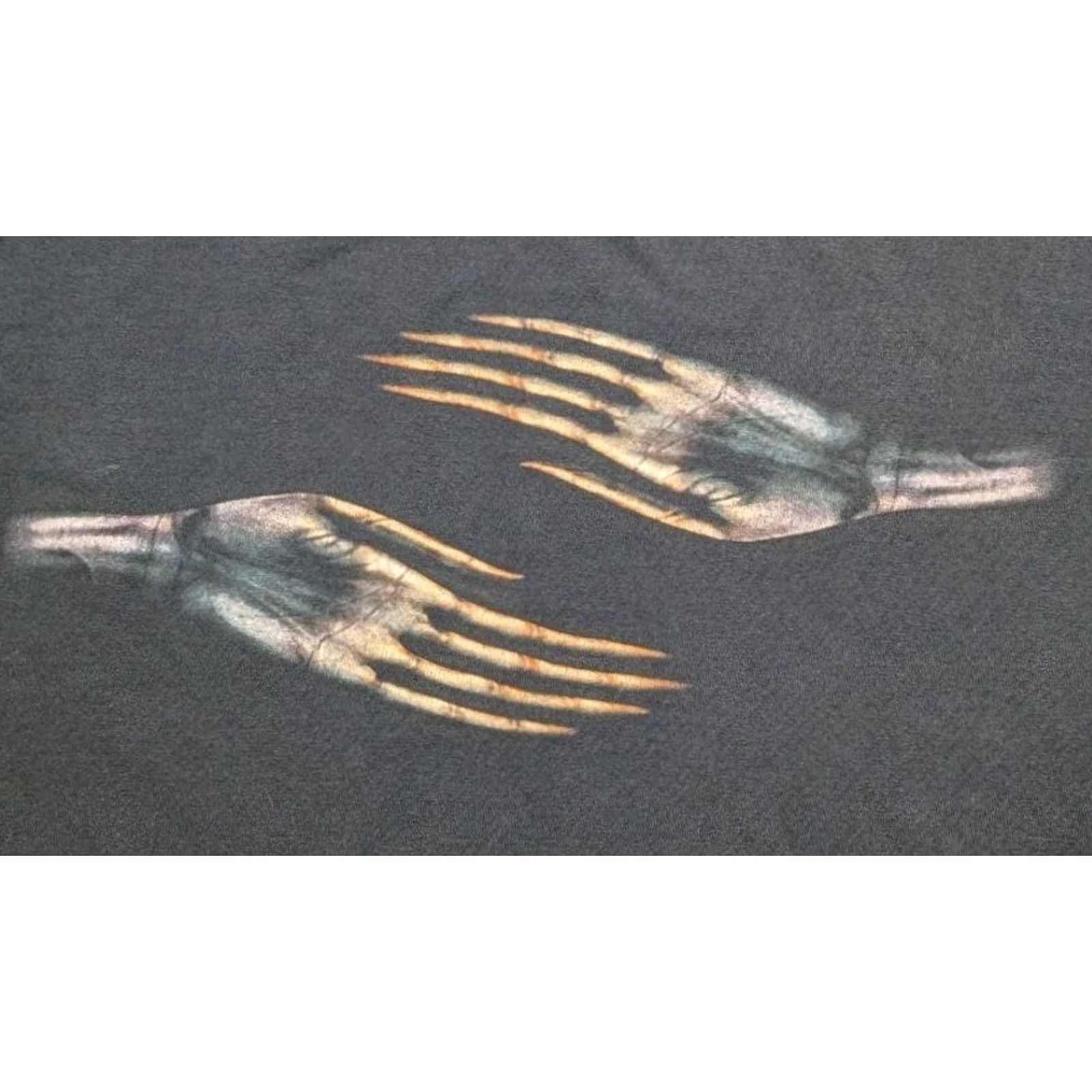 Anvil VINTAGE Tool Skeleton Hands Shirt Band Tour Double-Sided Faded Black XL Men T-Shirt Iron Maiden Pantera Tool Salival Skeleton Hands Graphic Print"} Size US XL / EU 56 / 4 - 3 Thumbnail