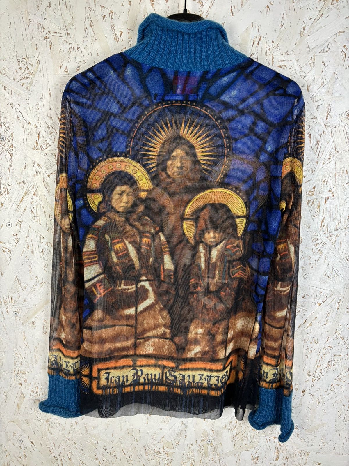 Jean Paul Gaultier 90s Jean Paul Gaultier FW98 Native American JPG Mesh Top 40 Size S / US 4 / IT 40 - 6 Thumbnail