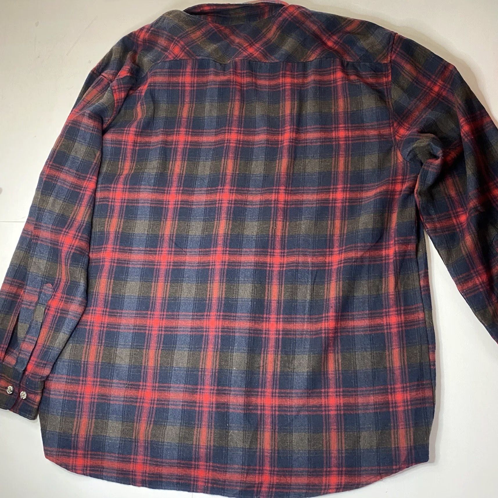 Vintage Stillwater Supply Co Purple Plaid Long Sleeve Soft Flannel Tunic Jacket Button Up 2X Womens Size XXL / US 16-18 / IT 52-54 - 7 Thumbnail