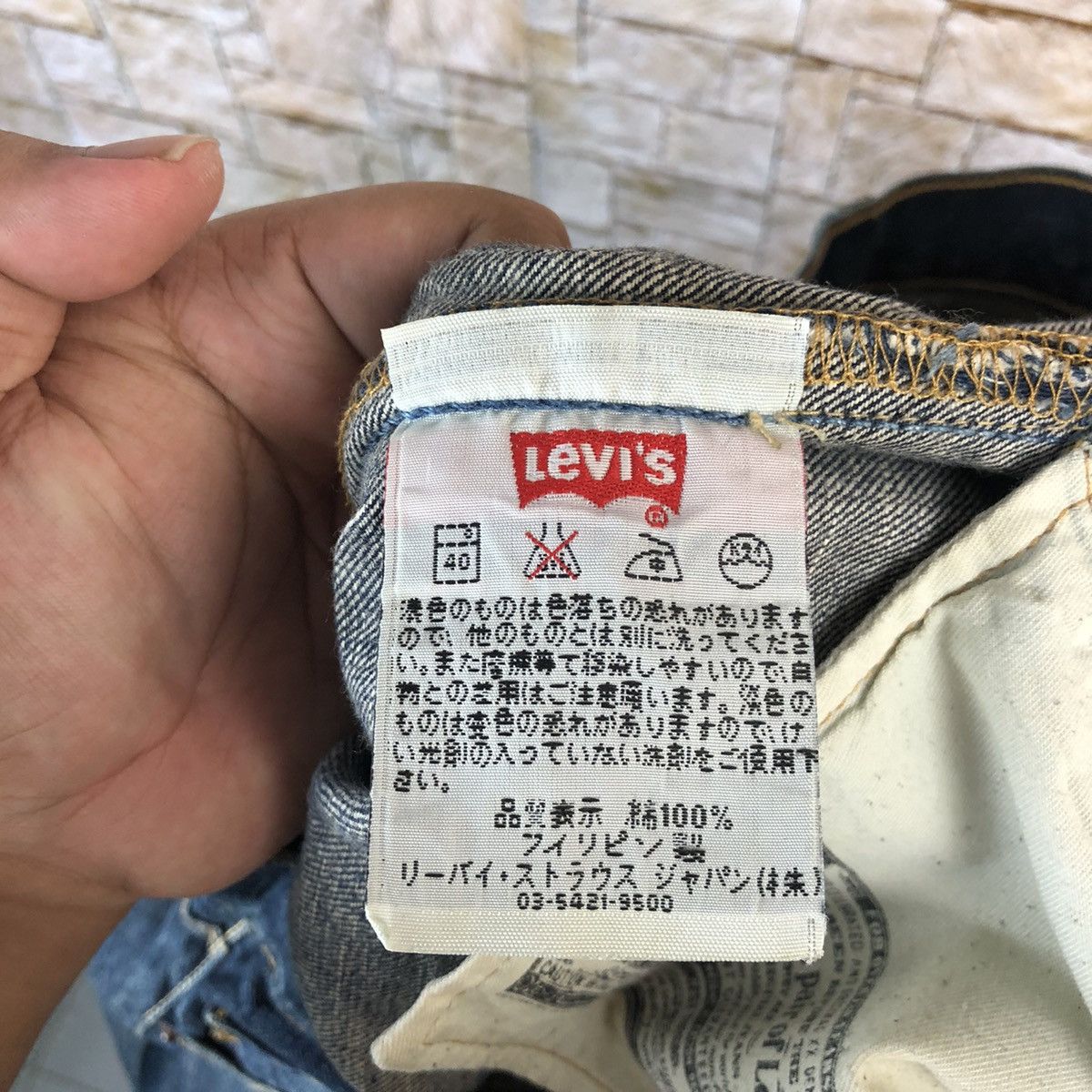 Levi's 501 Levis Blue Disstressed Denim Pants #A953 Size US 34 / EU 50 - 20 Thumbnail
