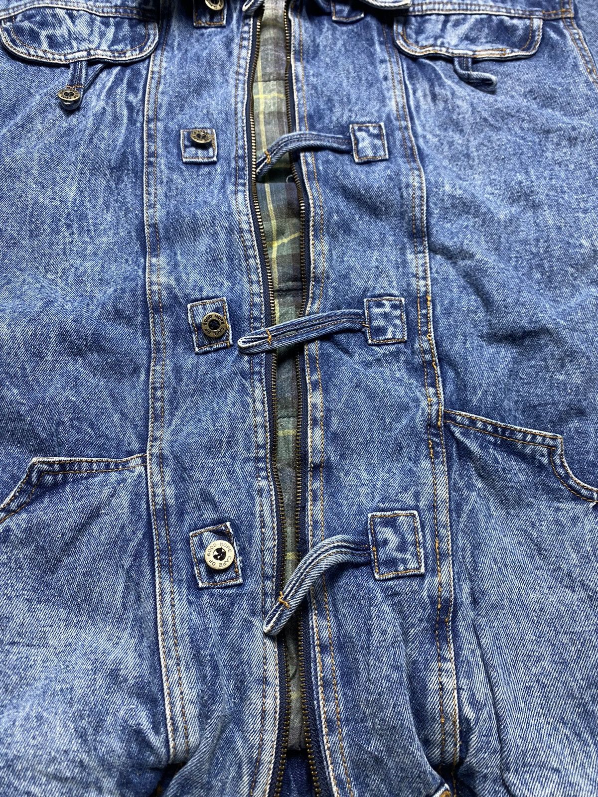 Vintage Selaster Vintage Denim Bomber Jacket Pit22 Size US L / EU 52-54 / 3 - 11 Thumbnail