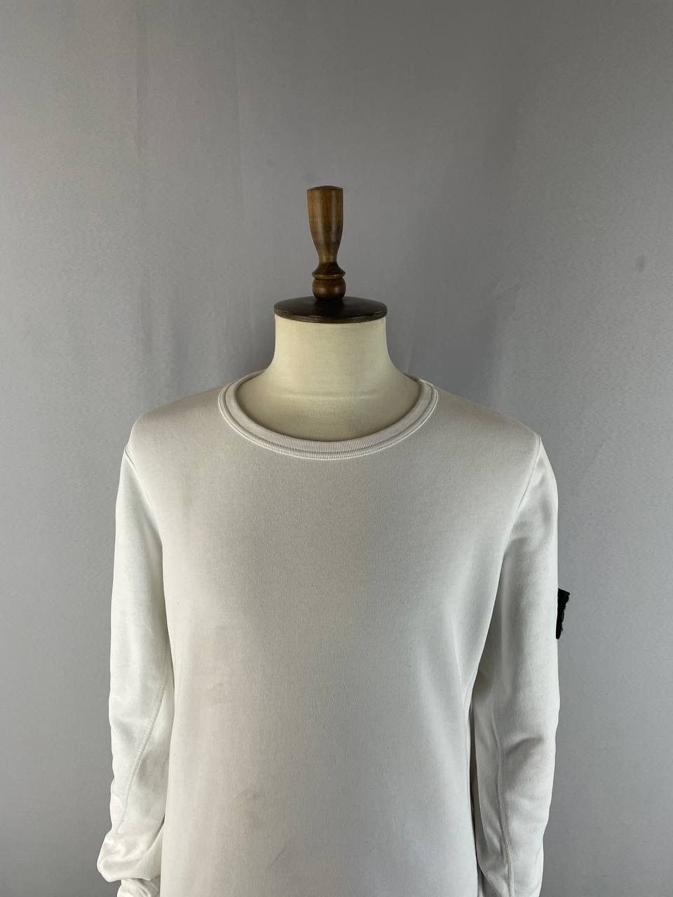 Stone Island Stone Island Crewneck White Sweatshirt Size US L / EU 52-54 / 3 - 2 Thumbnail