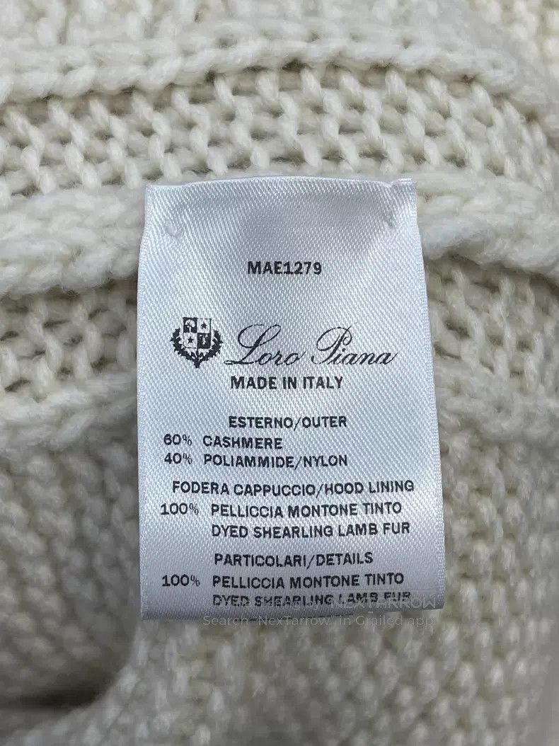 Loro Piana Loro Piana Shearling fur and cashmere knit jacket. Size XS / US 0-2 / IT 36-38 - 8 Thumbnail