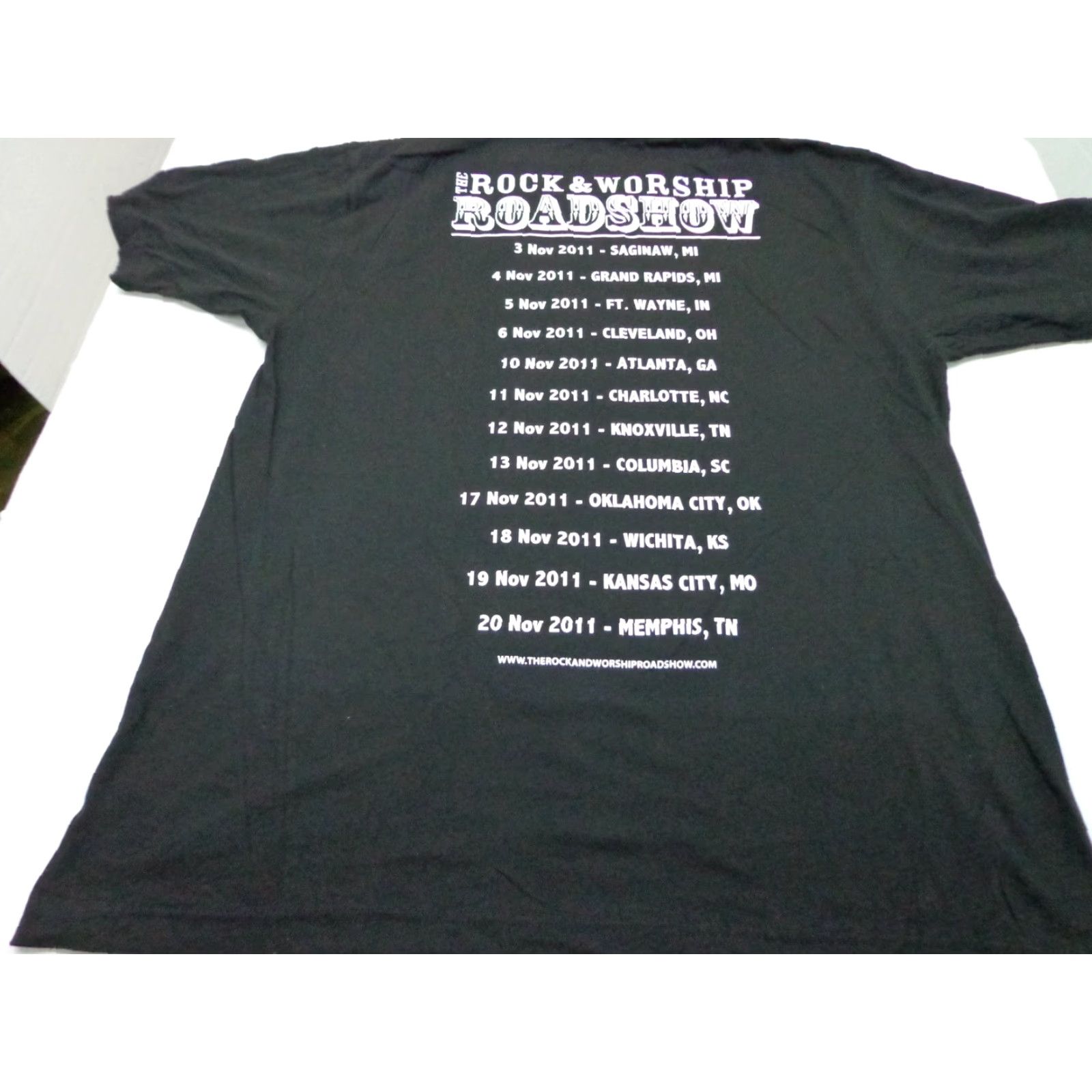 Tultex Rock & Worship Roadshow 2011 T Shirt Mercy Me Jars of Clay Size Large Black Size US L / EU 52-54 / 3 - 7 Thumbnail