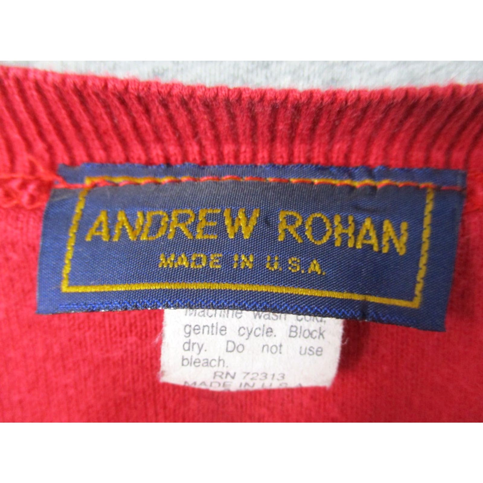 Vintage VINTAGE Radio Shack Sweater Men’s Large Red Cotton Made in USA Size US L / EU 52-54 / 3 - 4 Thumbnail