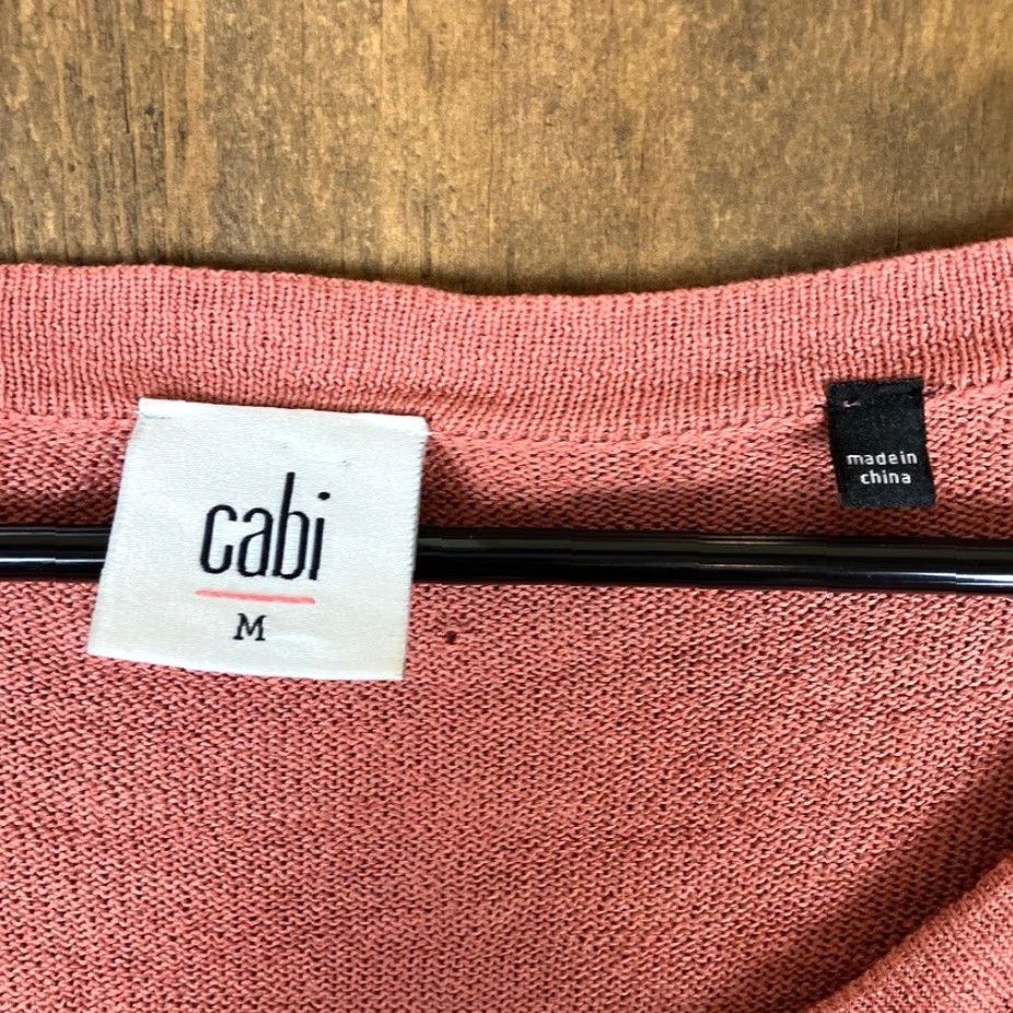Vintage CAbi Blouse Womens Dusty Rose Drop Waist Kimono Button Front Stretch M Size M / US 6-8 / IT 42-44 - 6 Thumbnail