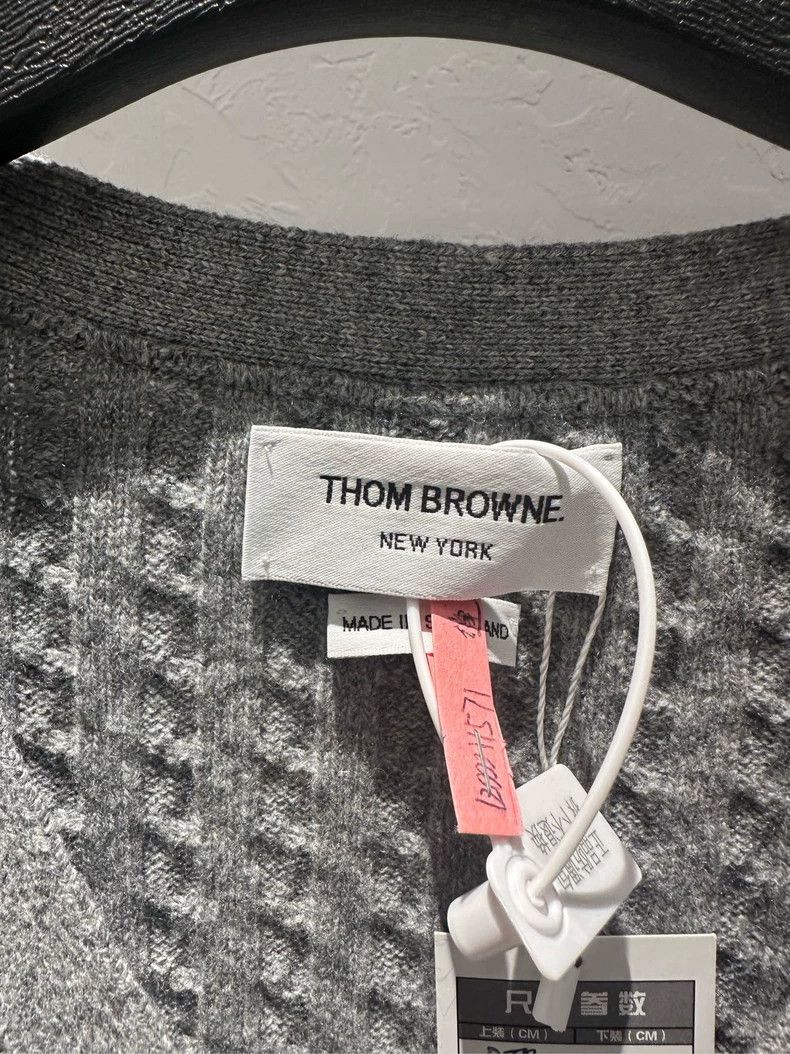 Thom Browne Thom Browne Gray knit cardigan Size XS / US 0-2 / IT 36-38 - 6 Thumbnail