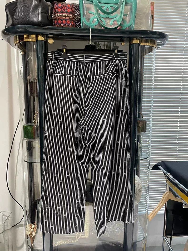 Chanel Chanel Striped trousers Size 28" / US 6 / IT 42 - 6 Thumbnail