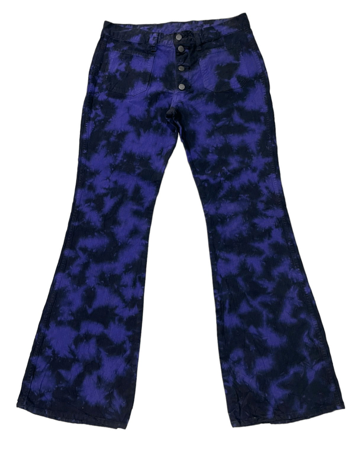 image of If Six Was Nine x Le Grande Bleu L G B Vintage Blueway Flared Pants in Black Purple, Women's (Size 