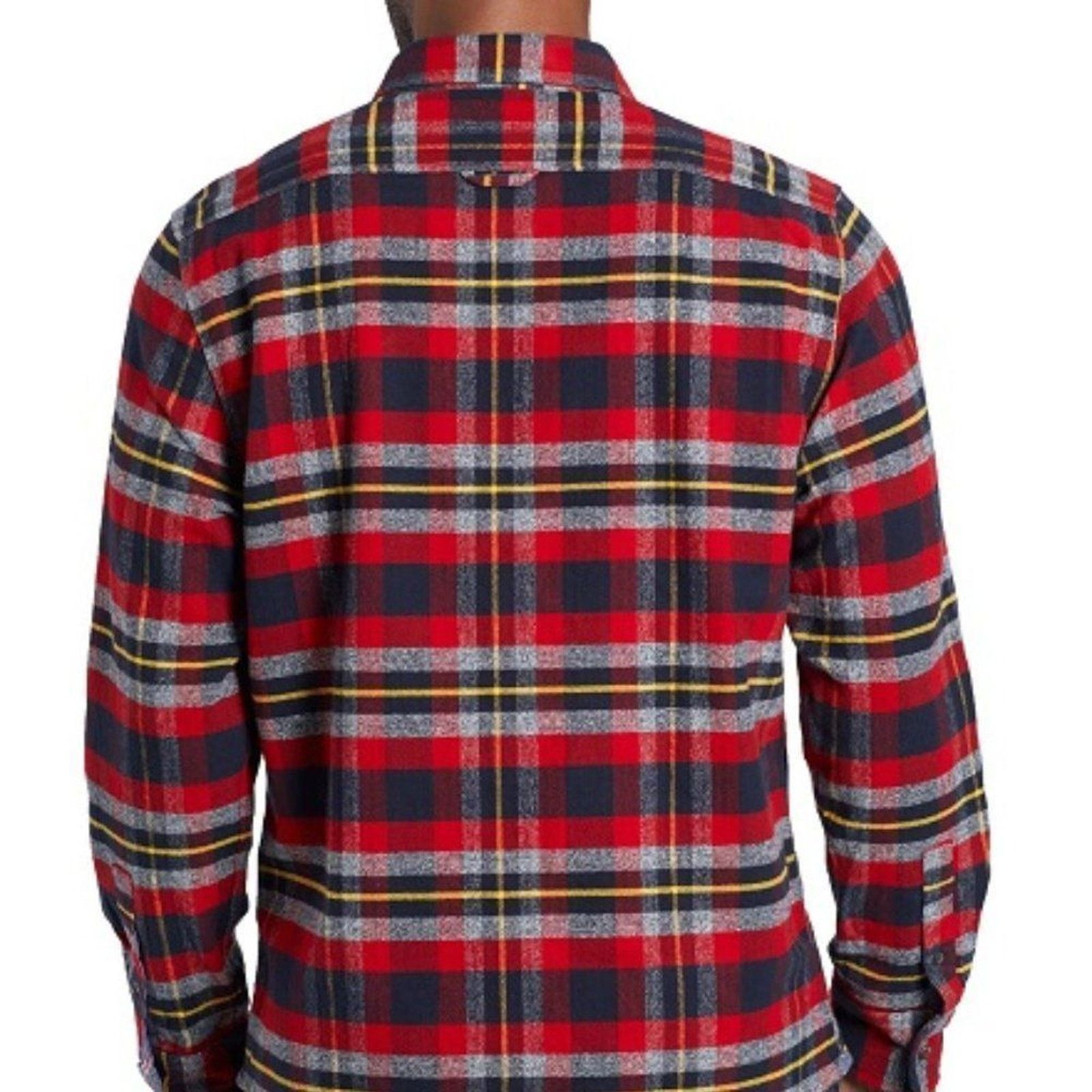 Flag & Anthem NWT Flag & Anthem Ames Pocket Flannel Shacket Red Men's S Size US S / EU 44-46 / 1 - 4 Thumbnail