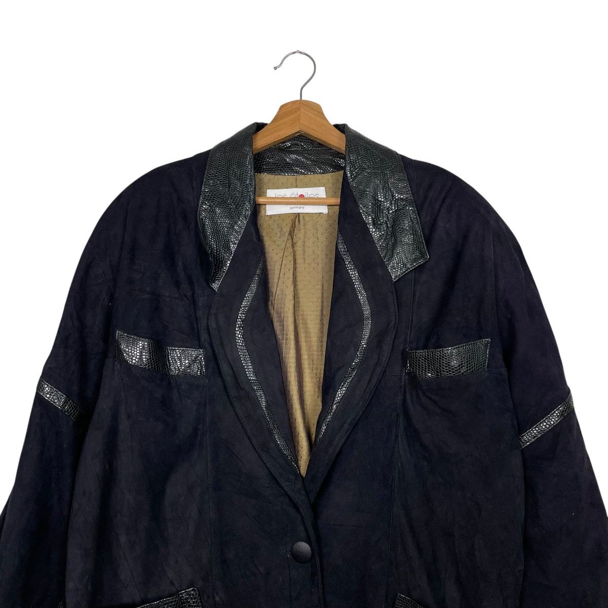 Other Les Etoiles Germany Design Leather Jacket Size L / US 10 / IT 46 - 2 Thumbnail