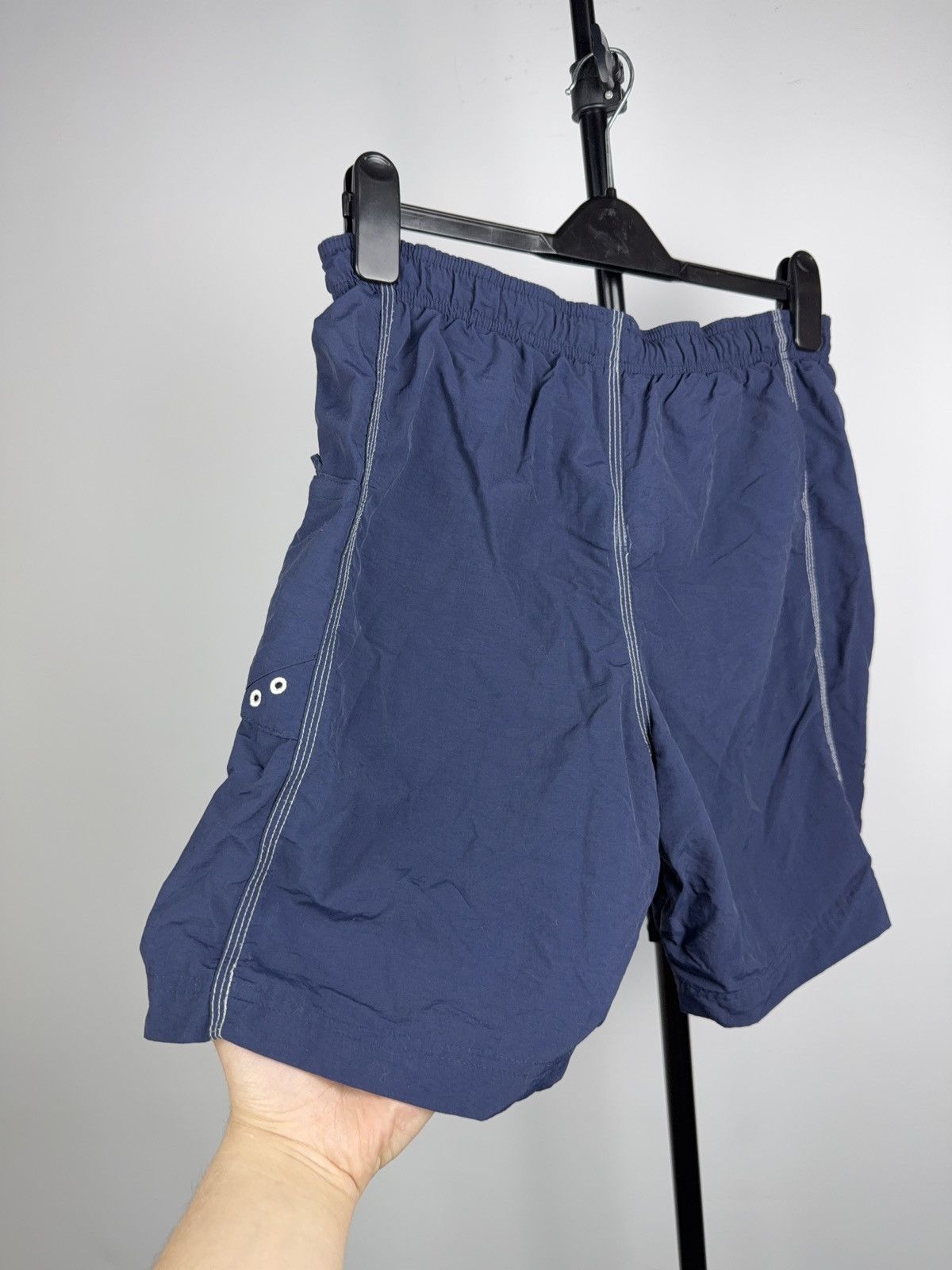 Nike 00s Nike Vintage Navy Swim Shorts Swoosh Y2K Nylon Men’s M Size US 32 / EU 48 - 10 Thumbnail