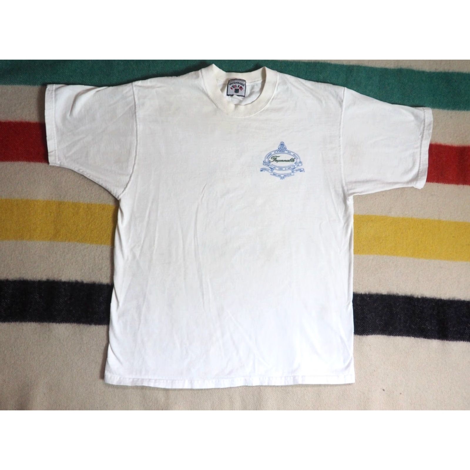 Faconnable VTG 90s Faconnable Aviron Club Sailing USA Distress White Logo Tee T-Shirt Men L Size US L / EU 52-54 / 3 - 2 Thumbnail