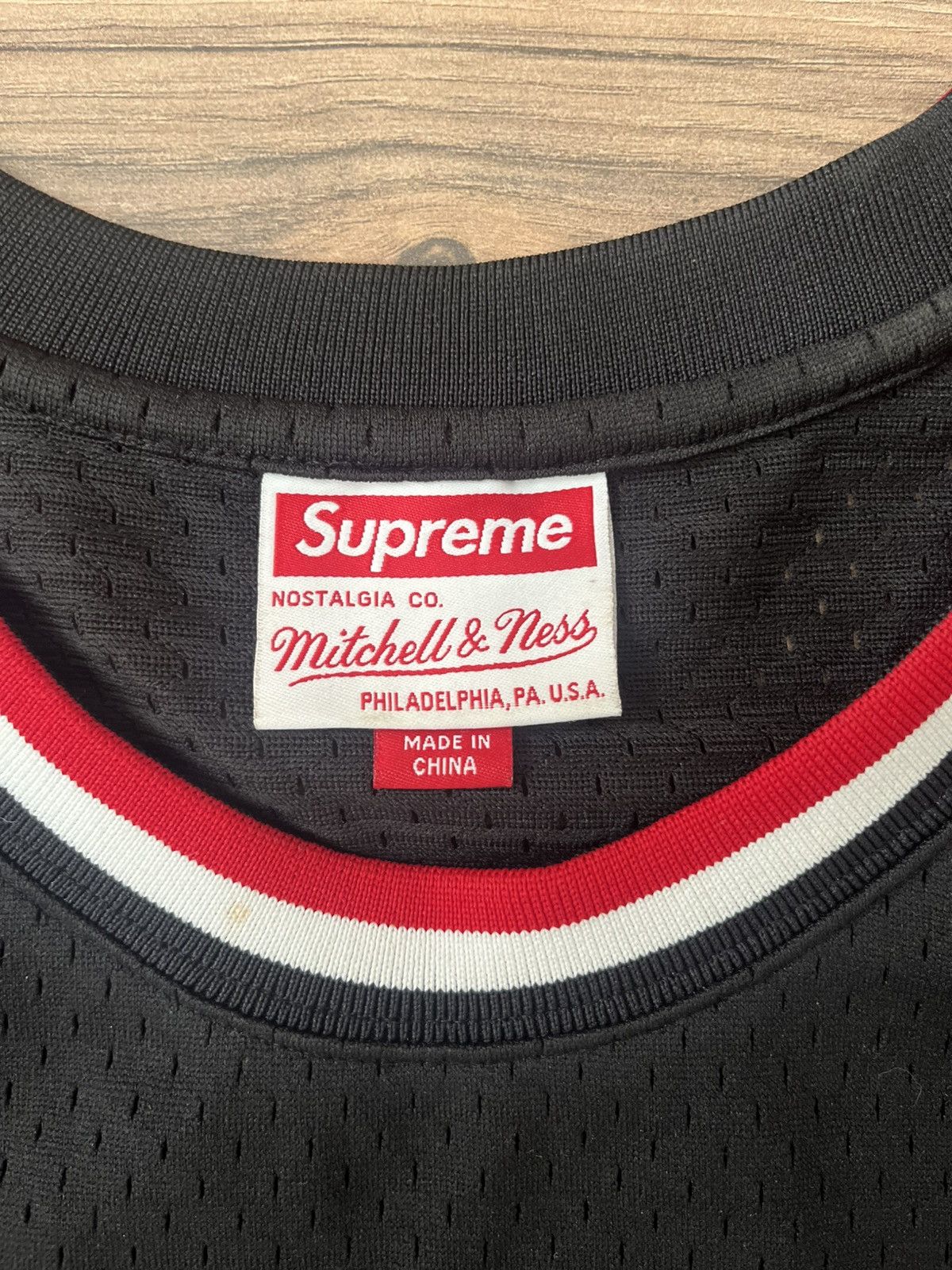 Mitchell & Ness × Supreme Supreme Mitchell & Ness Basketball Jersey Size US L / EU 52-54 / 3 - 6 Thumbnail