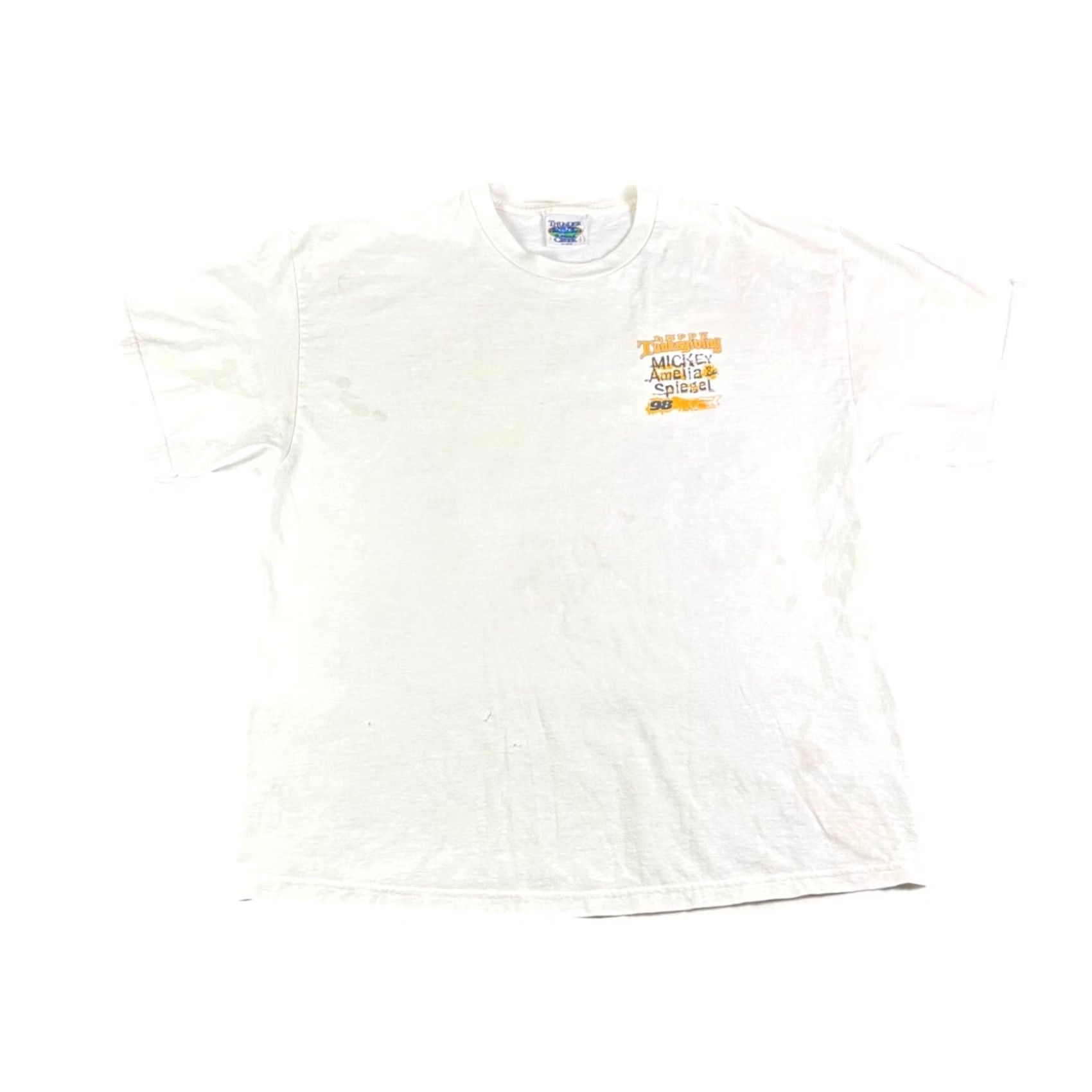 Vintage VINTAGE 98 Rock Baltimore Tanksgiving T-Shirt Mens XL White Radio Promo 97.9 FM Thunder Creek Graphic Tee Short Sleeve Men XL White 1990s Size US XL / EU 56 / 4 - 3 Thumbnail